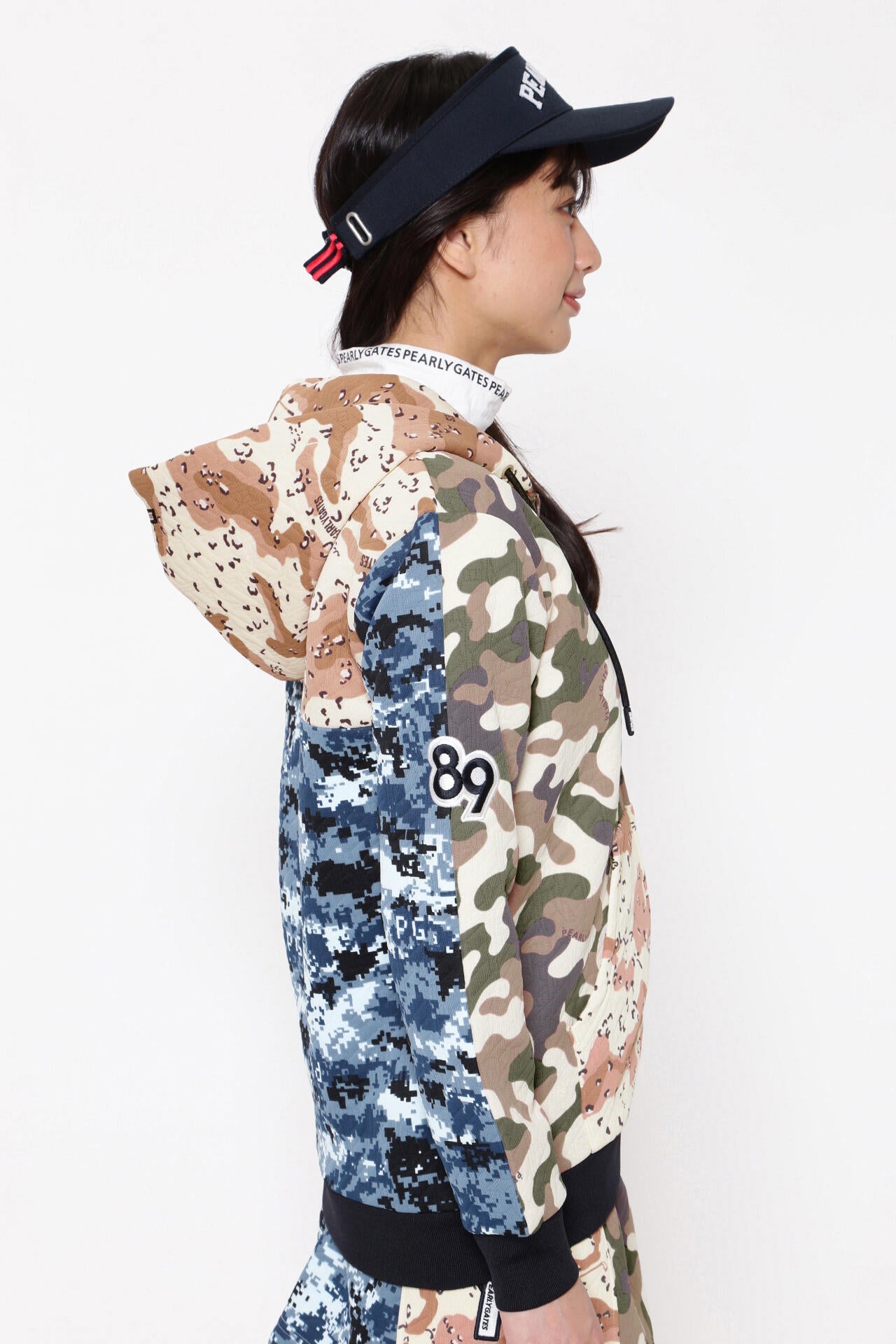 マルチカモ柄 マトラッセジャガード フーディ＜マルチカモ＞ | PEARLY