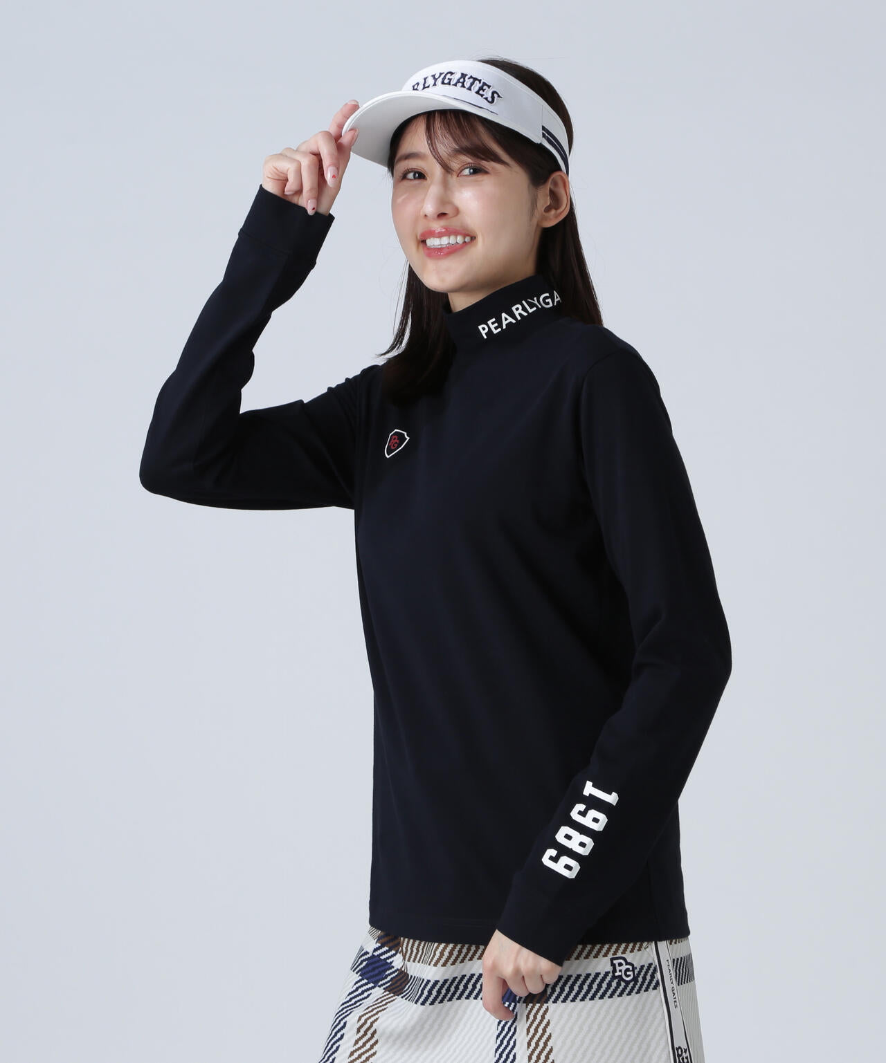 綿ベア天竺長袖ハイネックカットソー | PEARLY GATES（パーリーゲイツ