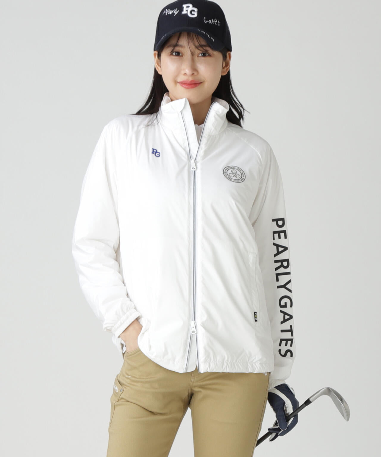 Peミニリップ中綿ジップアップブルゾン | PEARLY GATES（パーリー