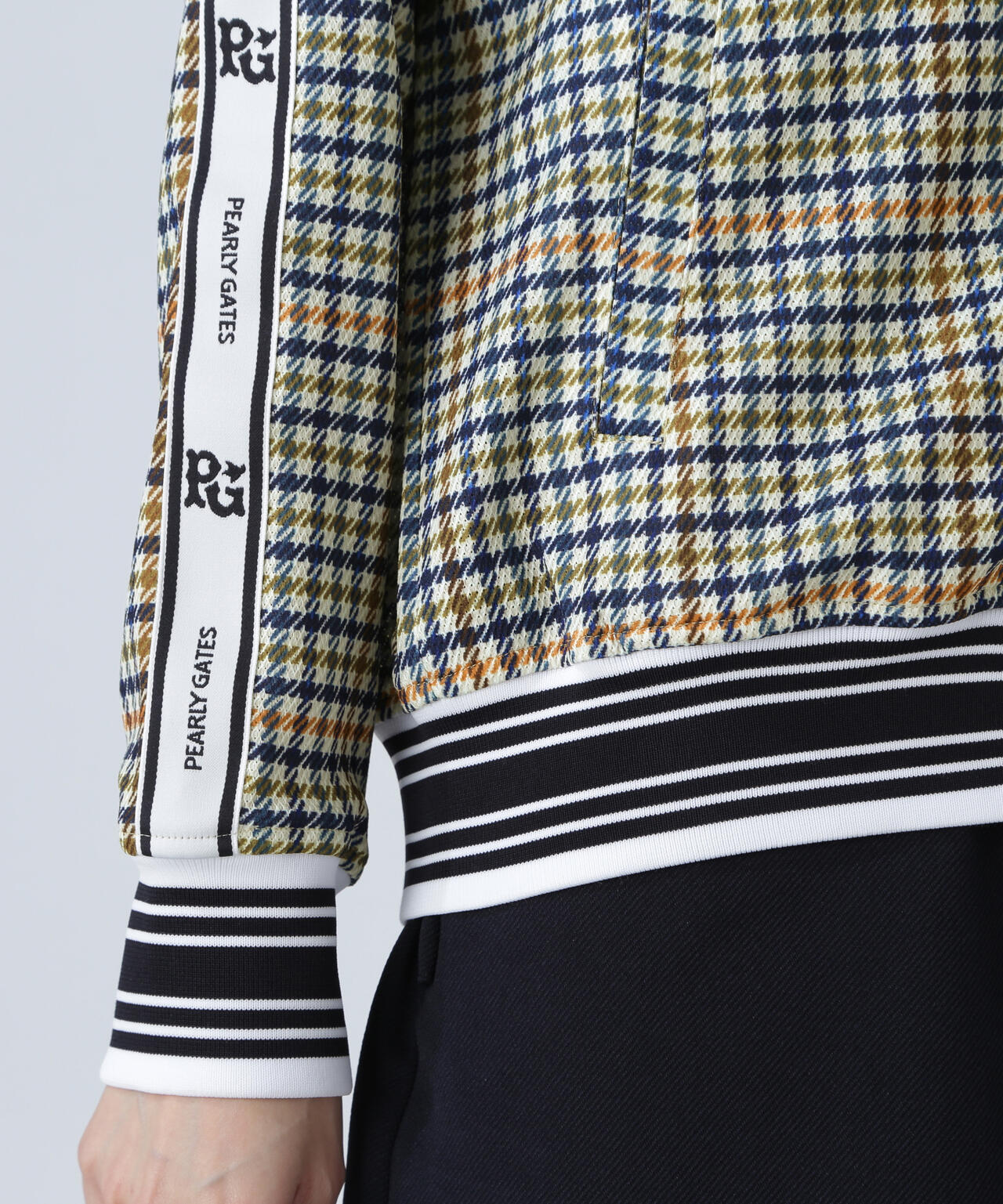 Peストレッチメッシュフルジップジャケット ＜ガンクラブチェック柄