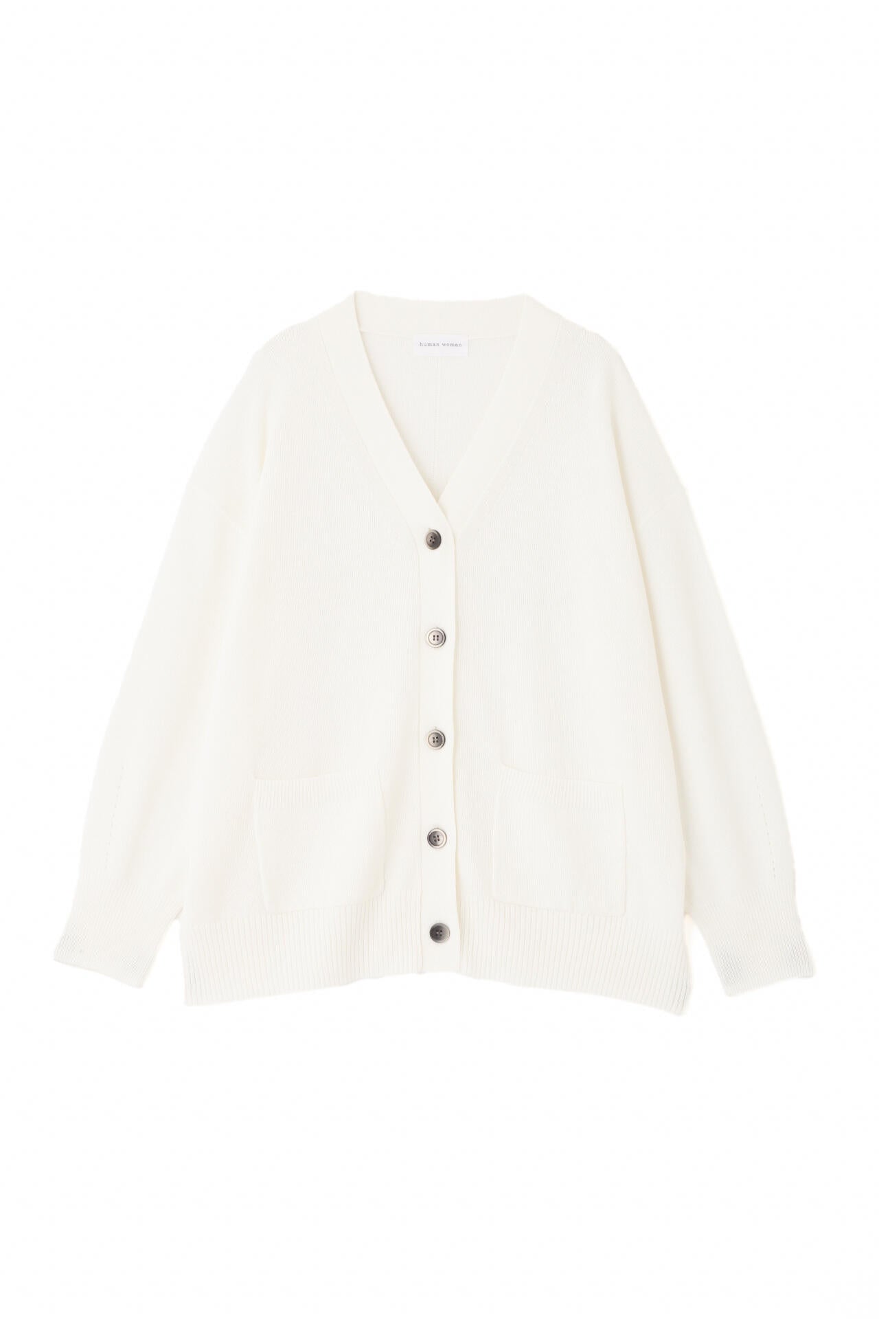 ウォッシャブル】ペーパーヤーンミドル丈カーディガン | human woman