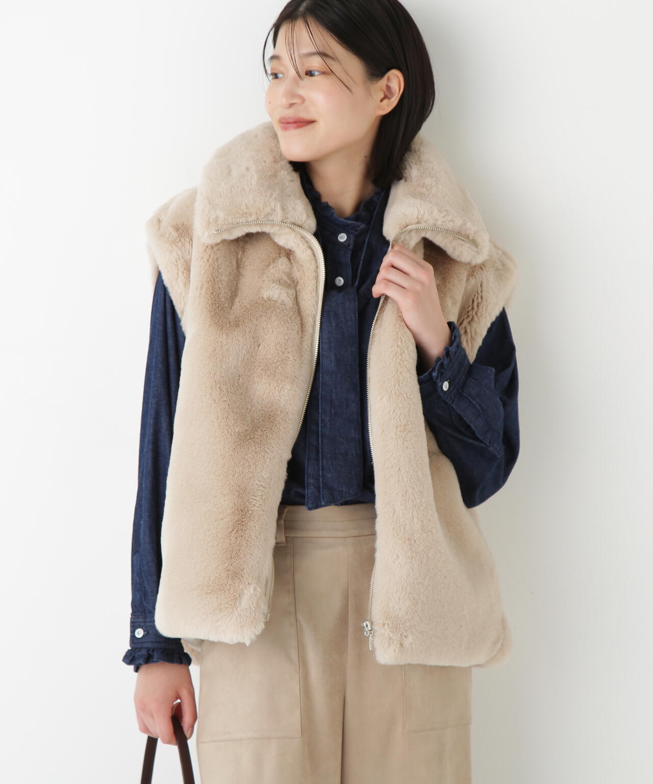 フェイクファーコクーンジレ | human woman（ヒューマンウーマン