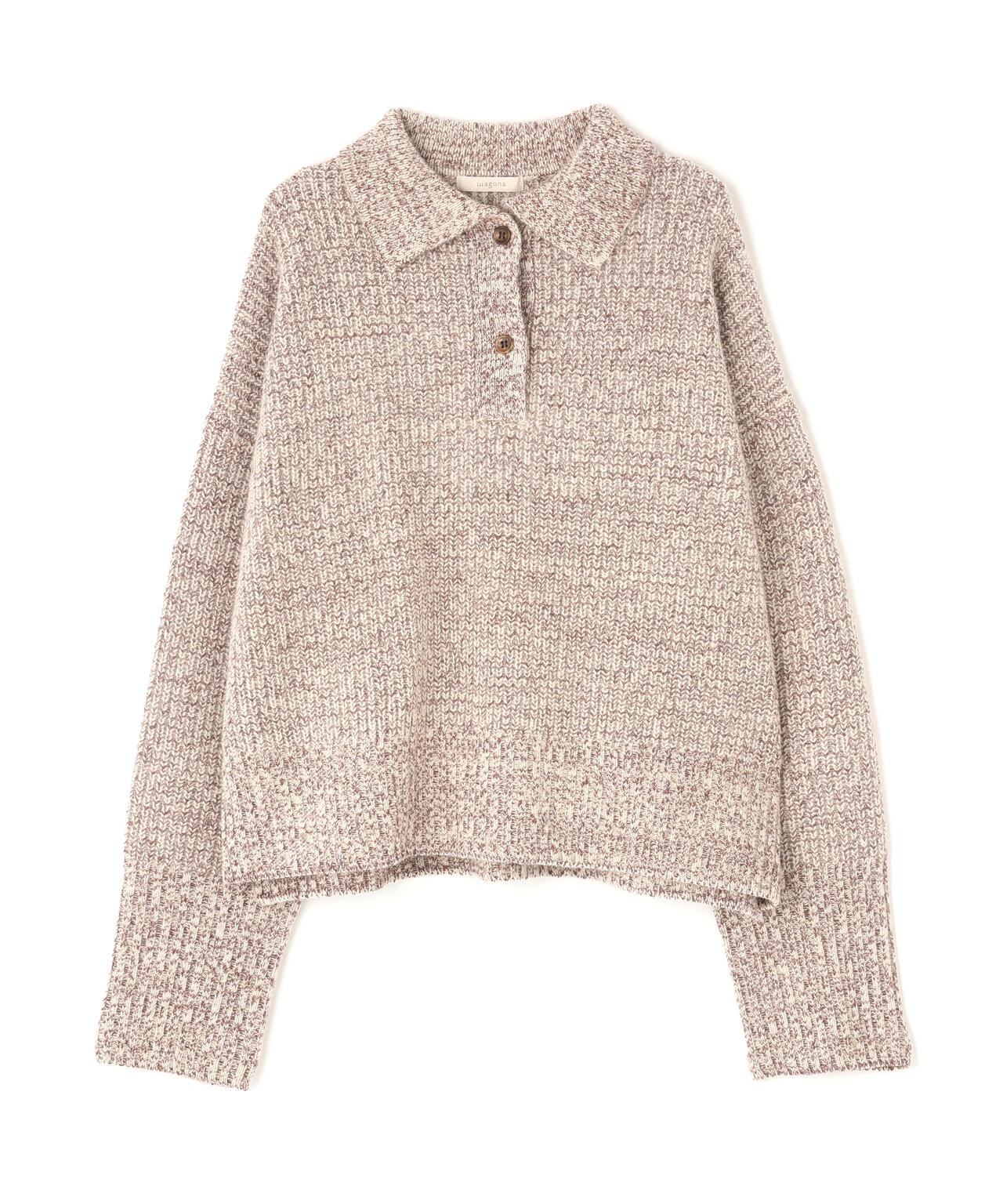 エクアドル製 CCH 襟付き ニット ハンドニット P ヴィンテージ