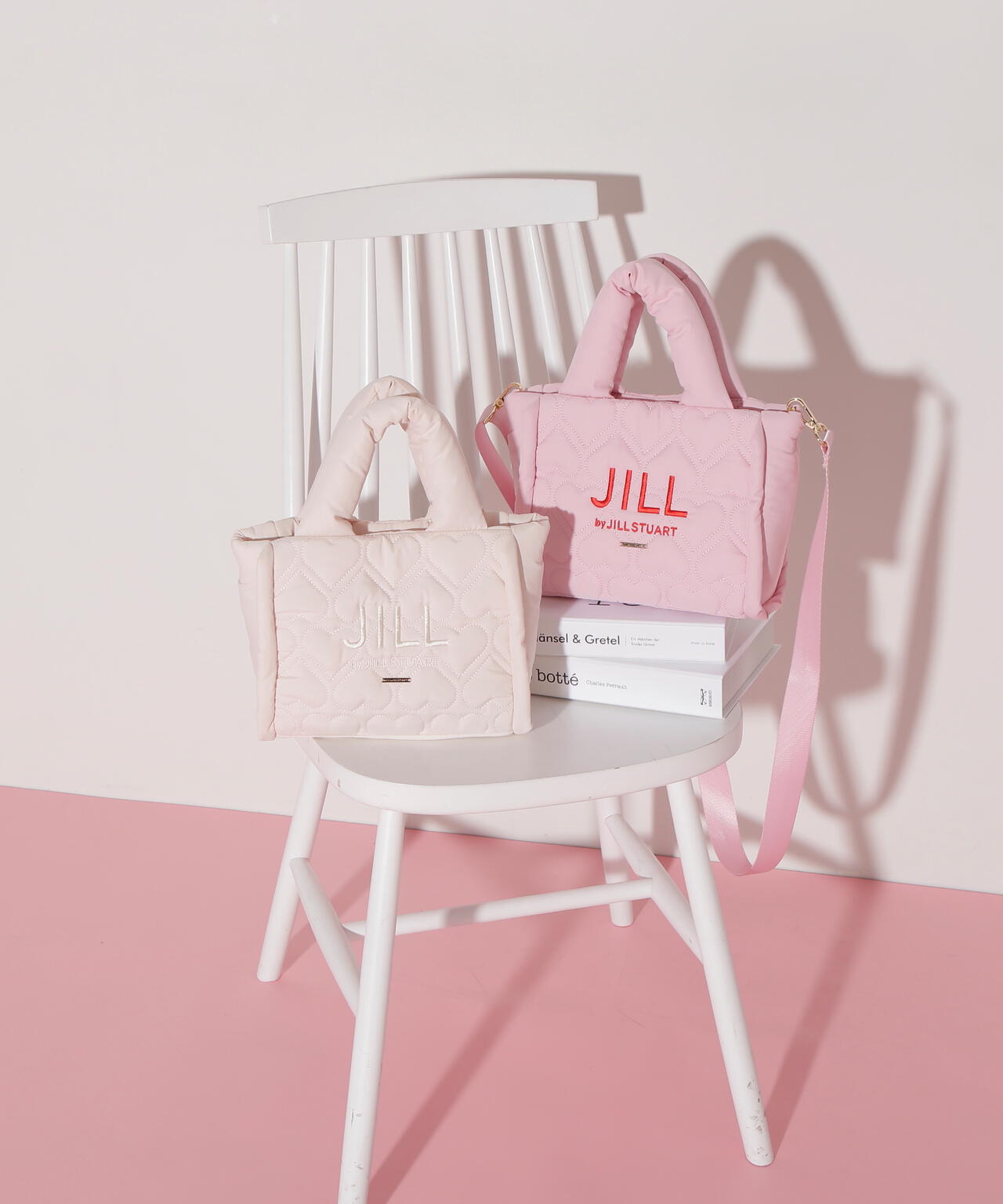 ハートパフトート WEB限定カラー:ピンクレッド | JILL by JILL STUART