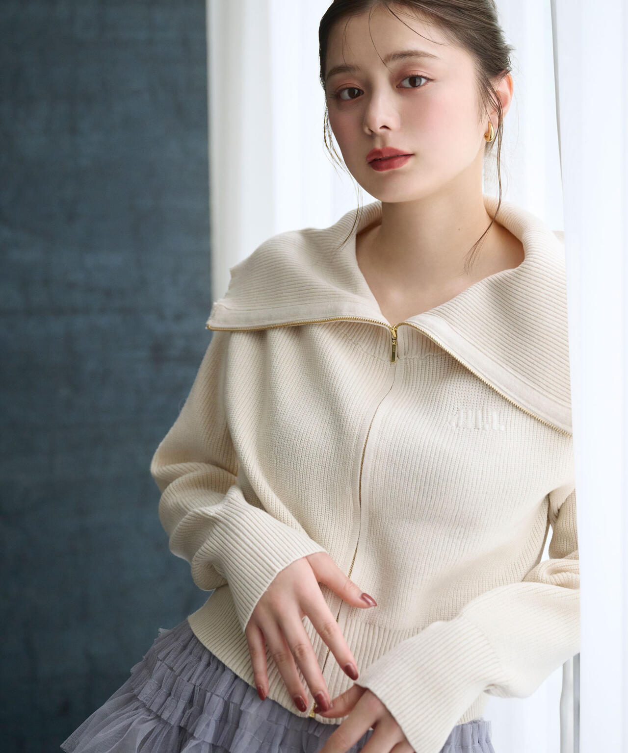 ビッグカラージップニット | JILL by JILL STUART（ジル バイ ジル