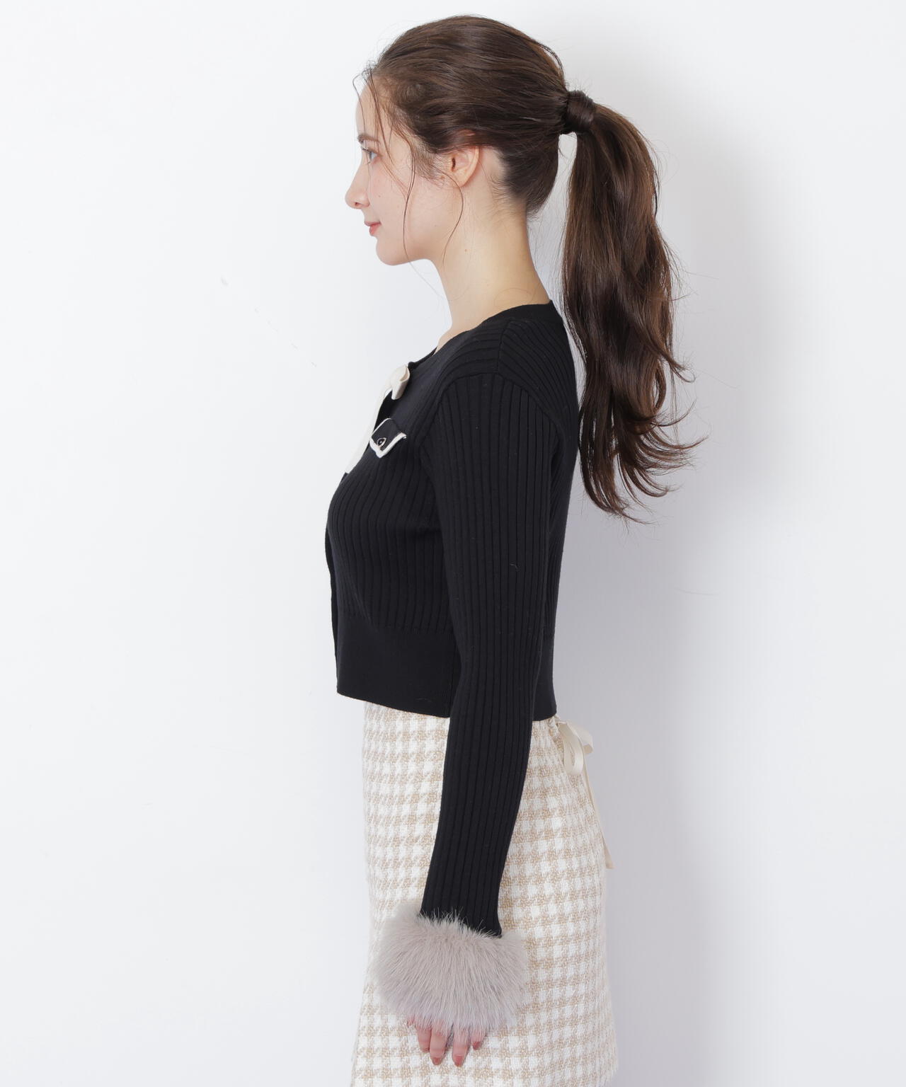 袖フェイクファーカーデトップス | JILL by JILL STUART（ジル バイ