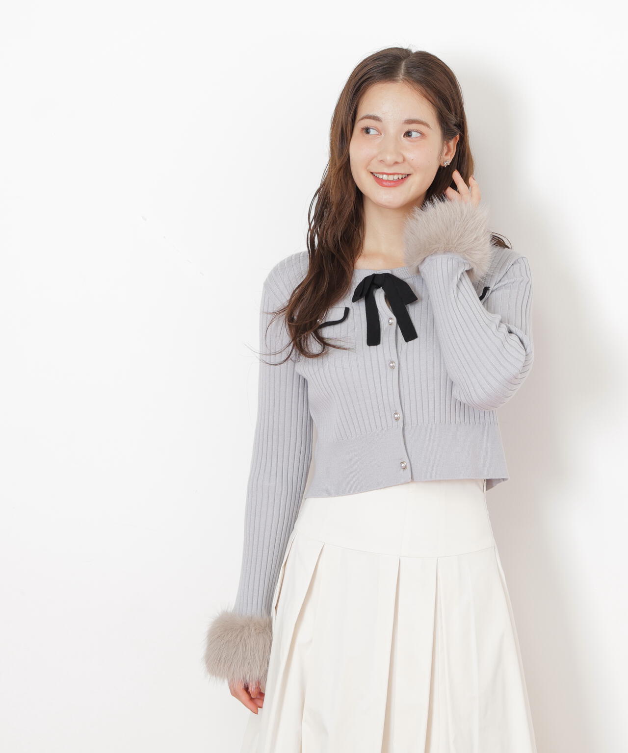 袖フェイクファーカーデトップス | JILL by JILL STUART（ジル バイ