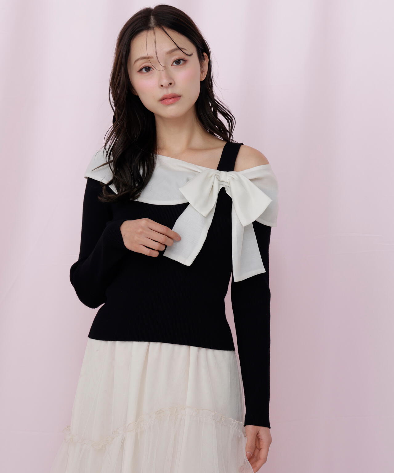 アシメリボンニット | JILL by JILL STUART（ジル バイ ジル