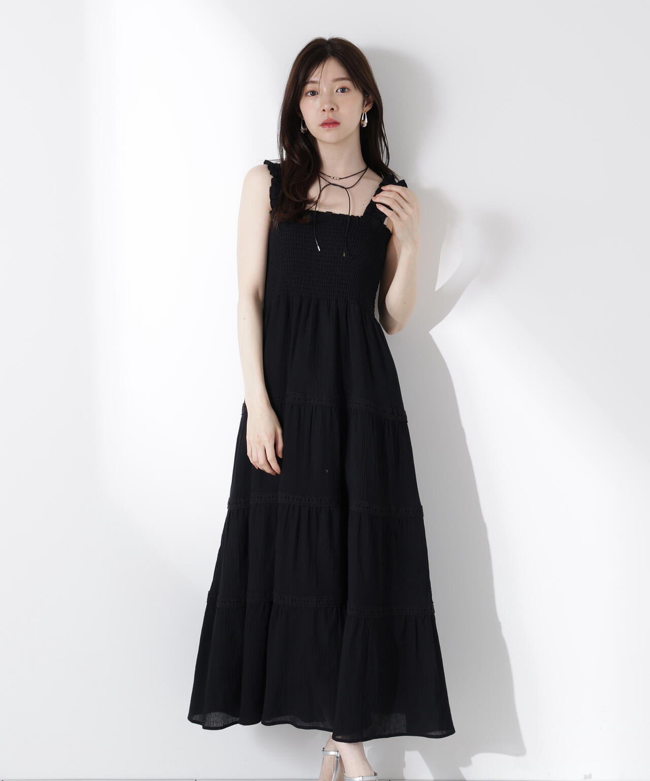 EDIT COLOGNE》レース付きティアードワンピース | PROPORTION BODY