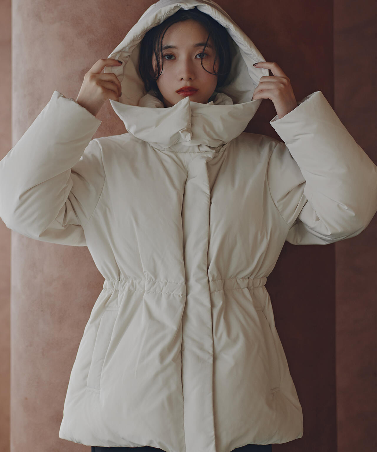 フーデットミドルダウン | N. Natural Beauty Basic*（エヌ ナチュラル