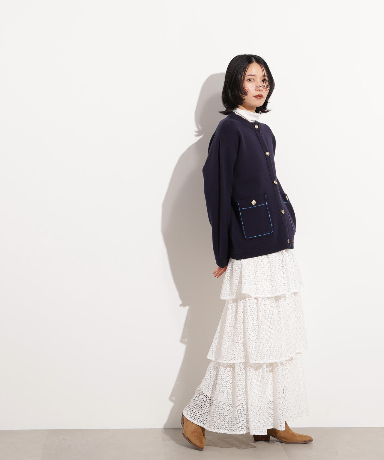 ミドル丈ニットジャケット | N. Natural Beauty Basic*（エヌ