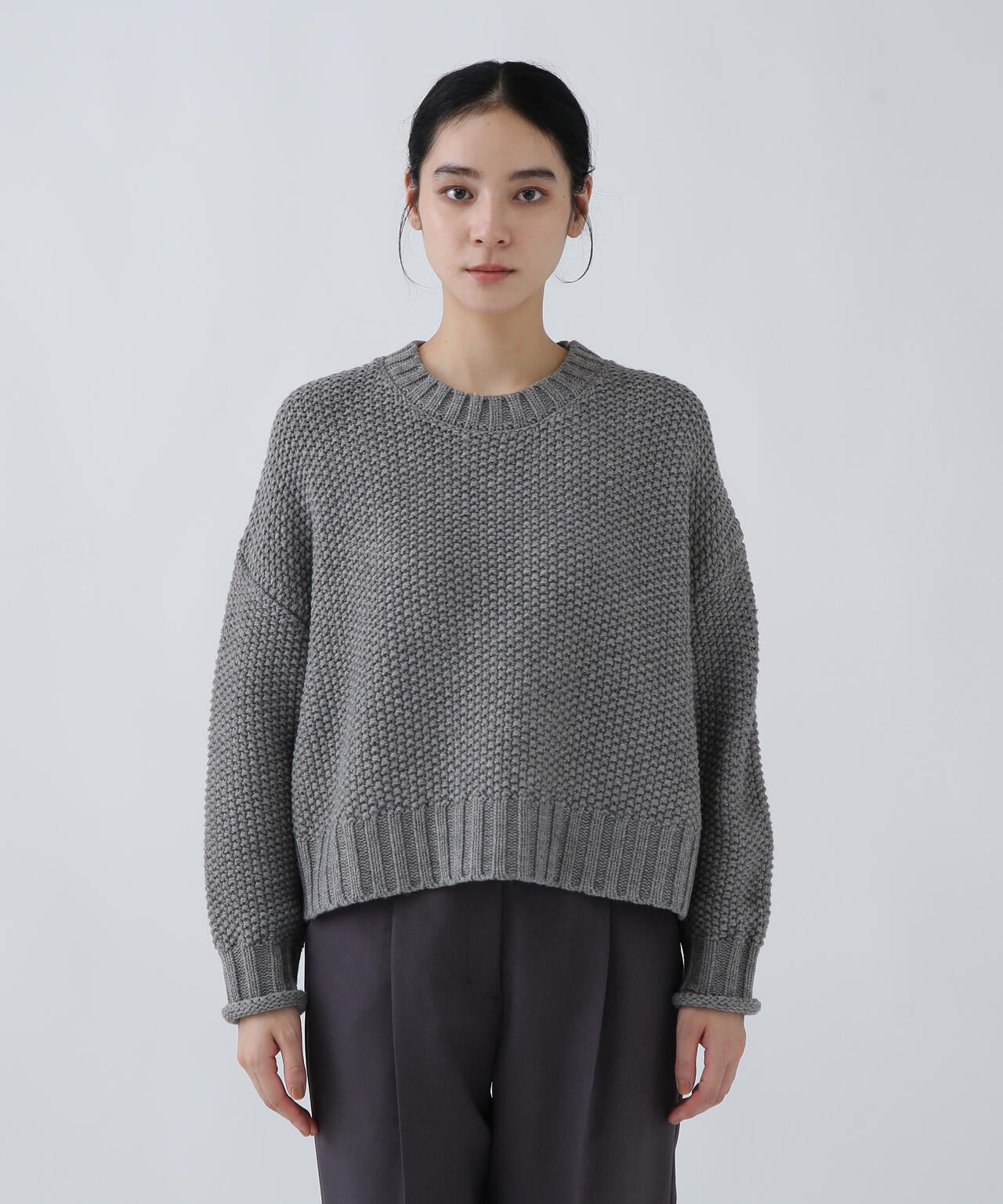 好きを着て気分が高まる】鹿の子編みエフォートレスニット | NAVYNAVY