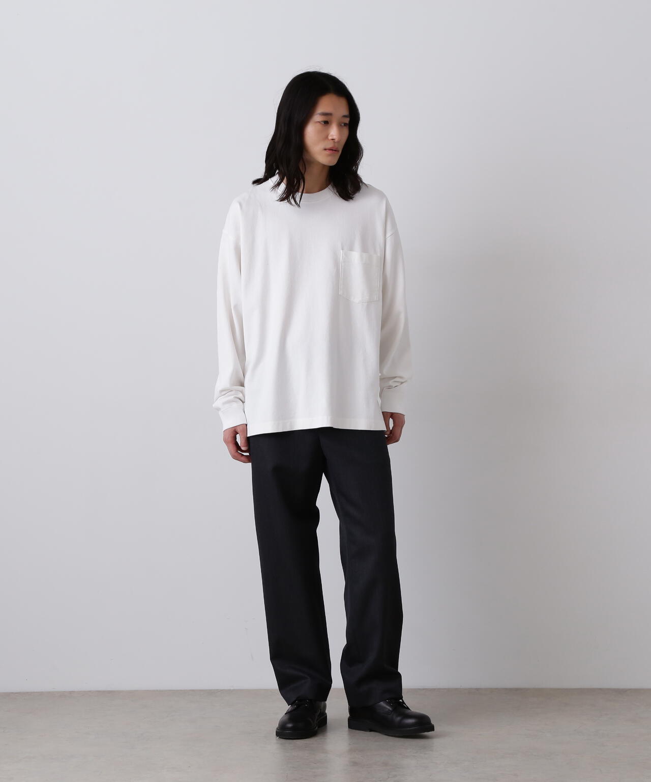 YLEVE / OPEN END COTTON PIGMENT DYE PULL OVER | YLÈVE（イレーヴ