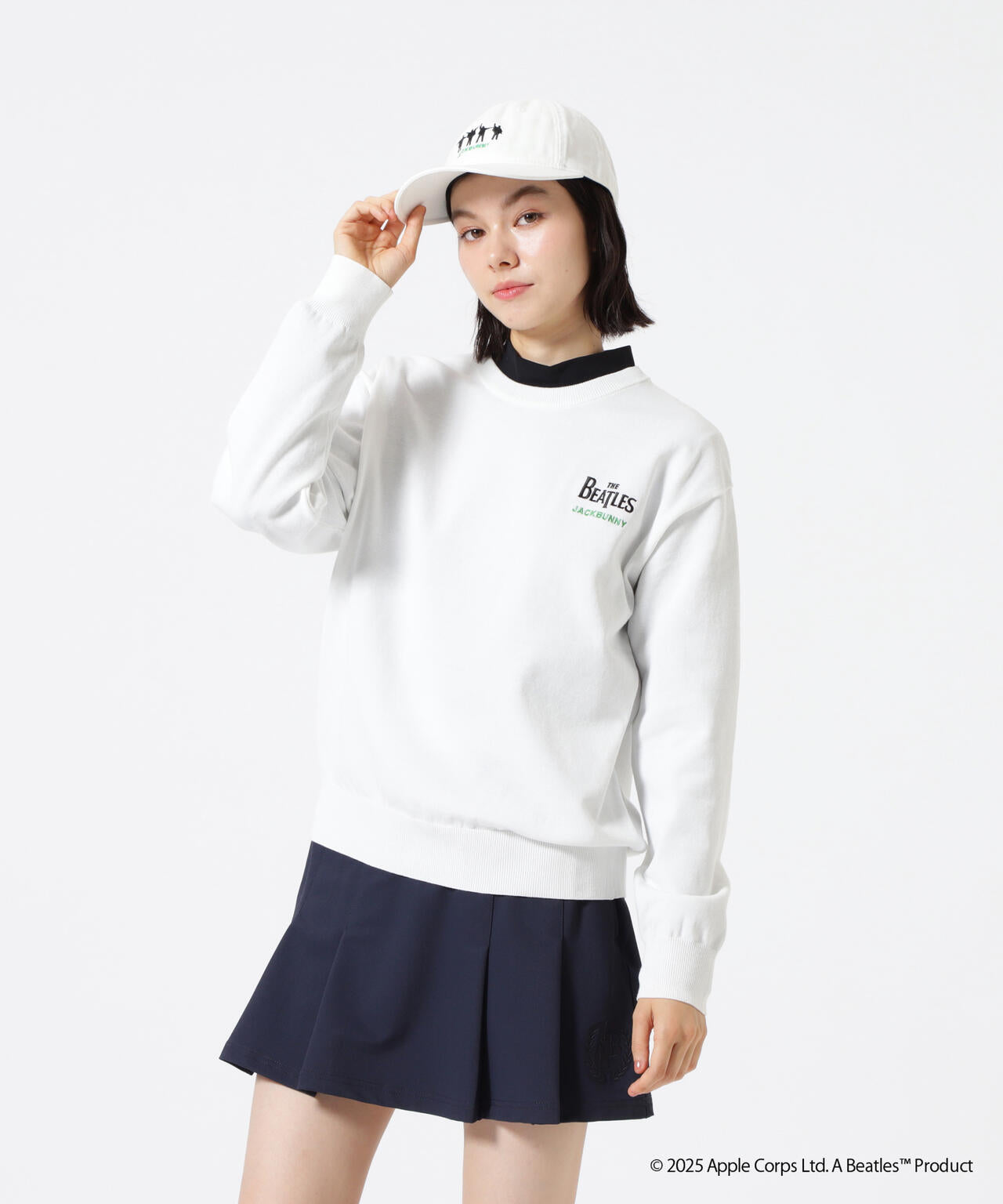 The BEATLES ×Jack Bunny!!】長袖クルーネックニットプルオーバー
