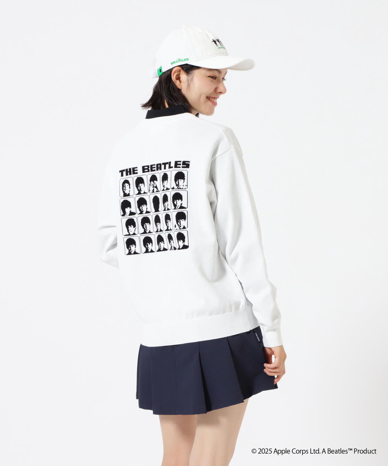 The BEATLES ×Jack Bunny!!】長袖クルーネックニットプルオーバー