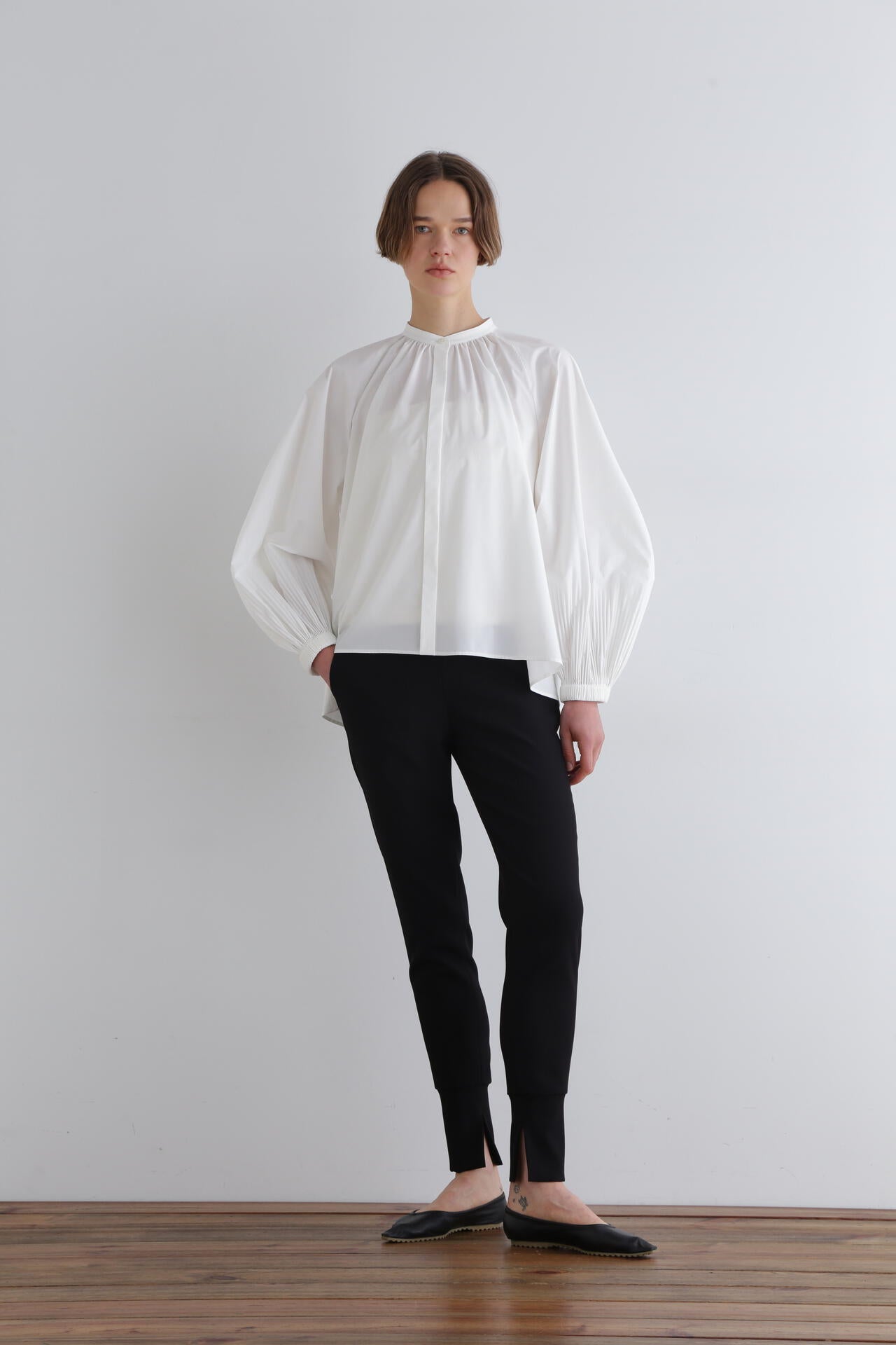 SOLOTEXブロードノーカラーシャツ | LE PHIL（ル フィル） ｜【公式