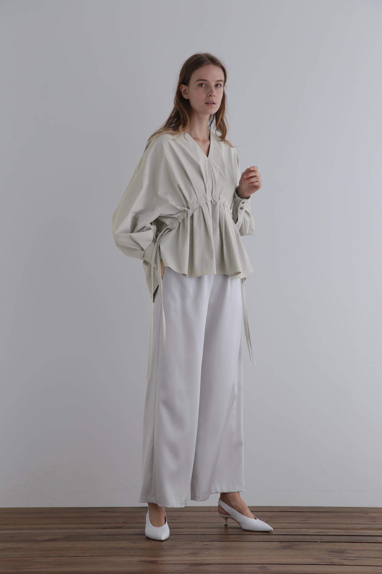 ナイロンストレッチブロードブラウス | LE PHIL（ル フィル） ｜【公式