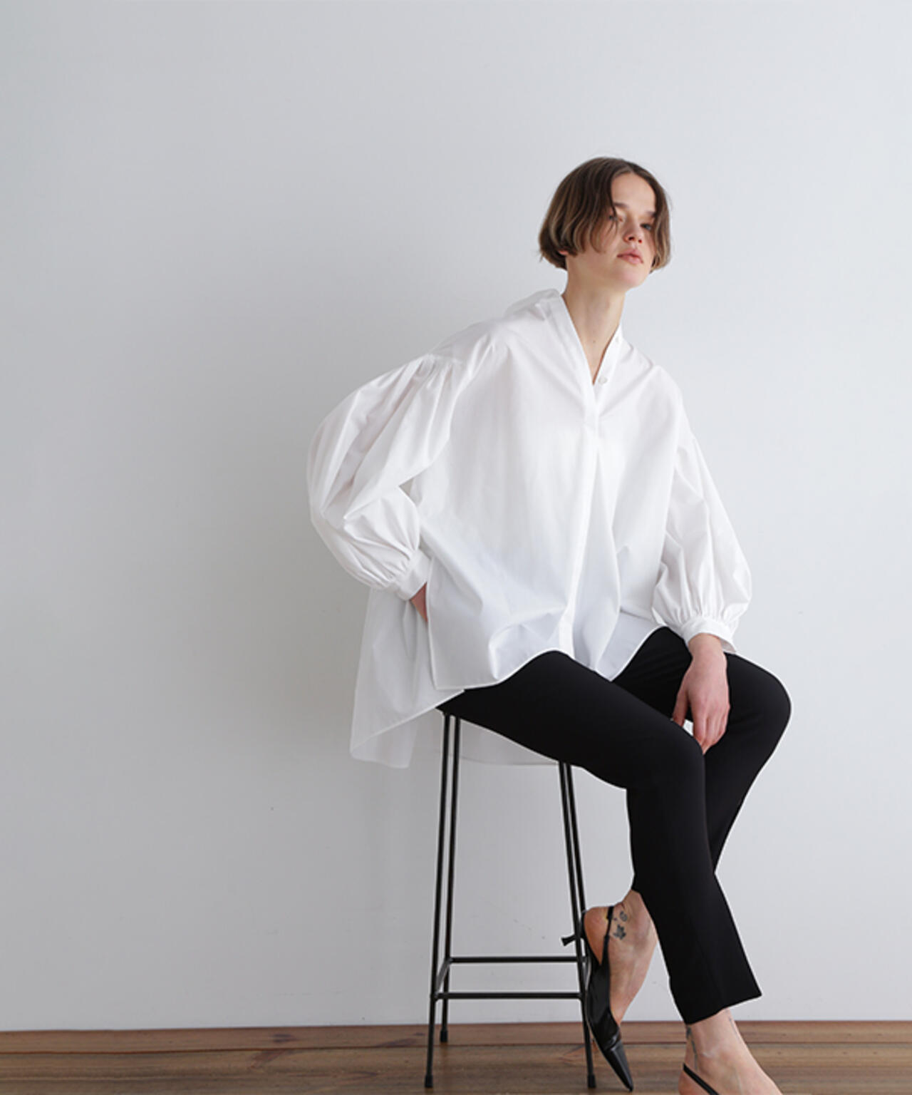 タイプライターギャザーブラウス | LE PHIL（ル フィル） ｜【公式