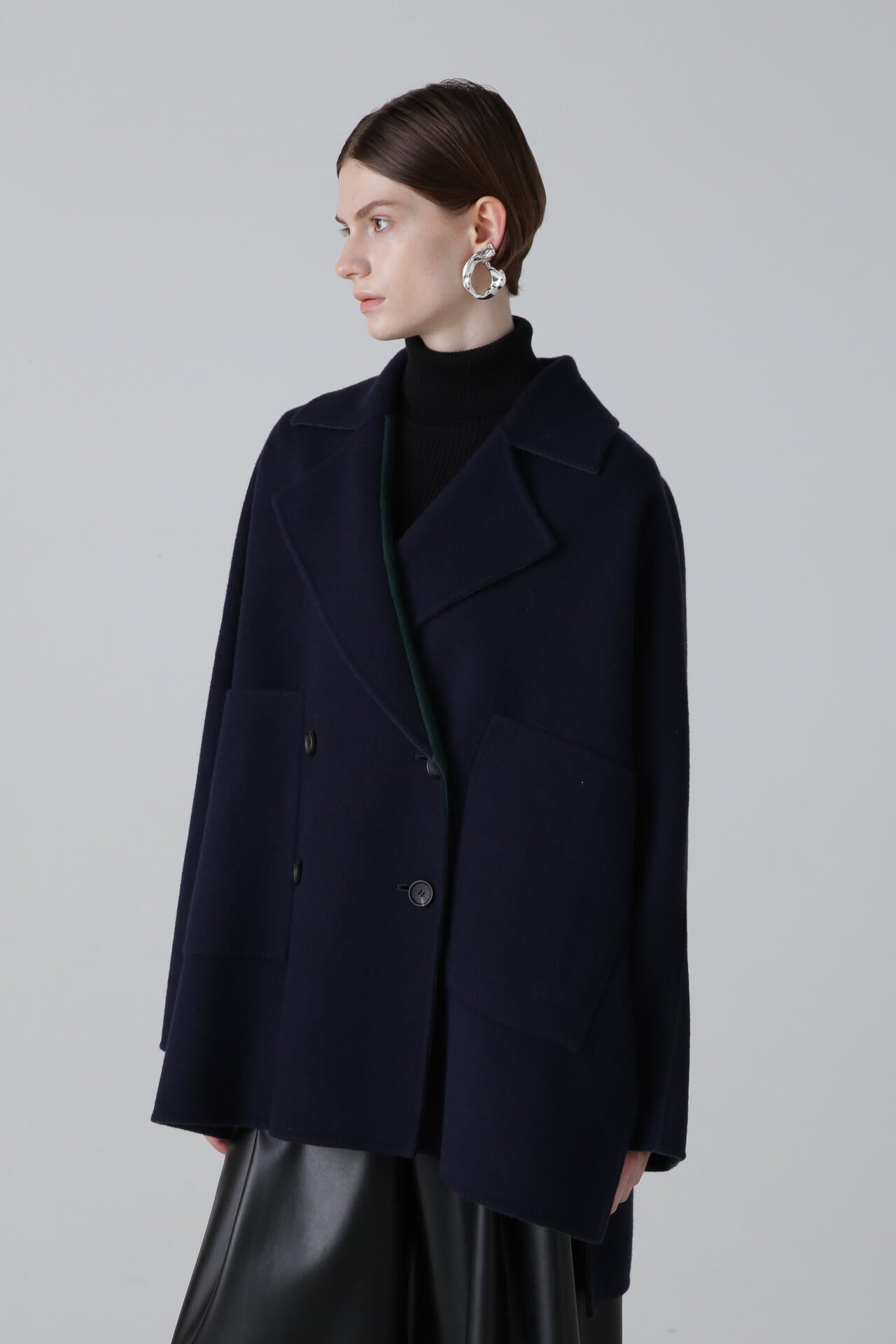 カシミヤ混2TONEリバーコート | ADORE（アドーア） ｜【公式