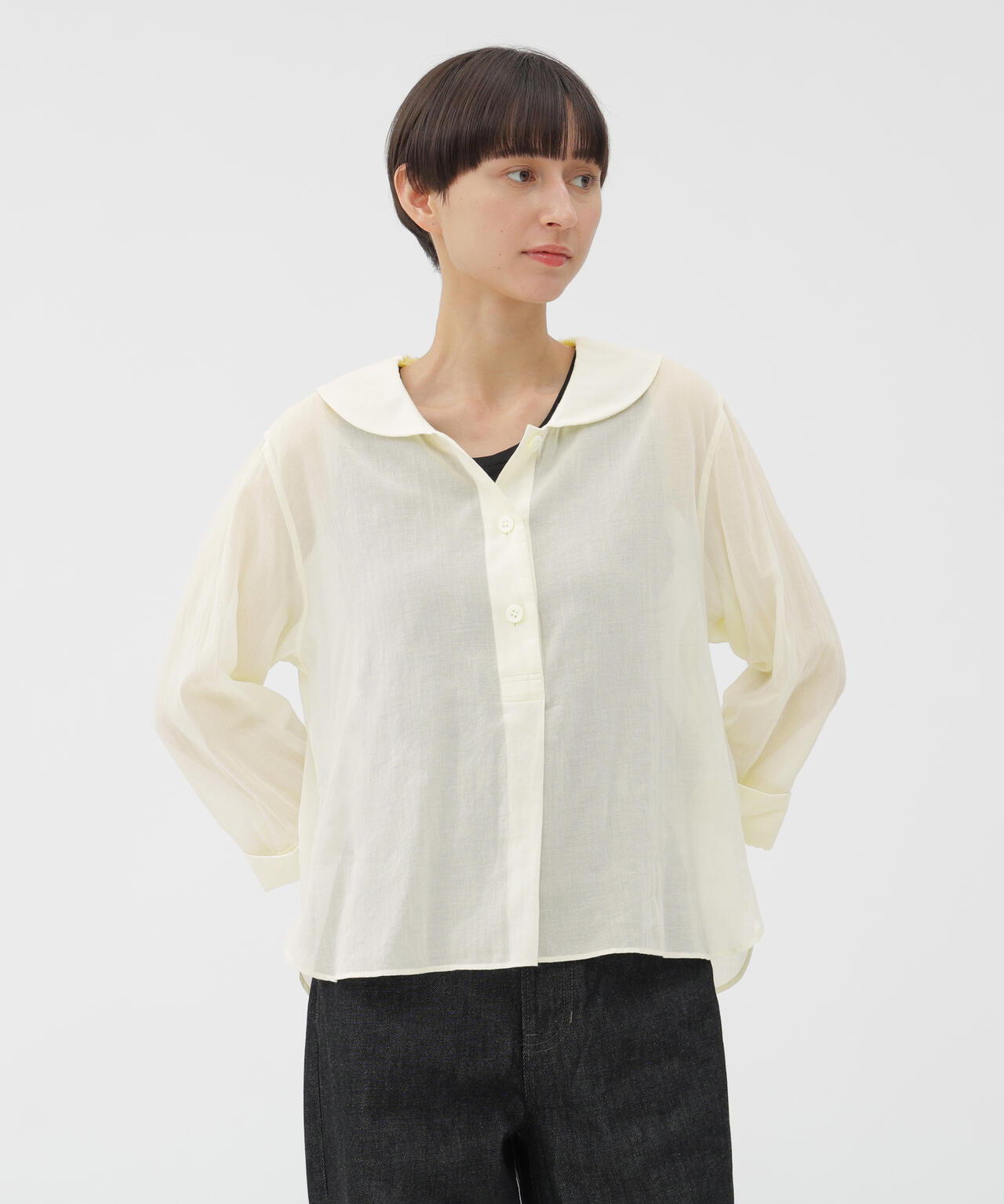 COTTON SILK CHIFFON SHIRT | MARGARET HOWELL（マーガレット