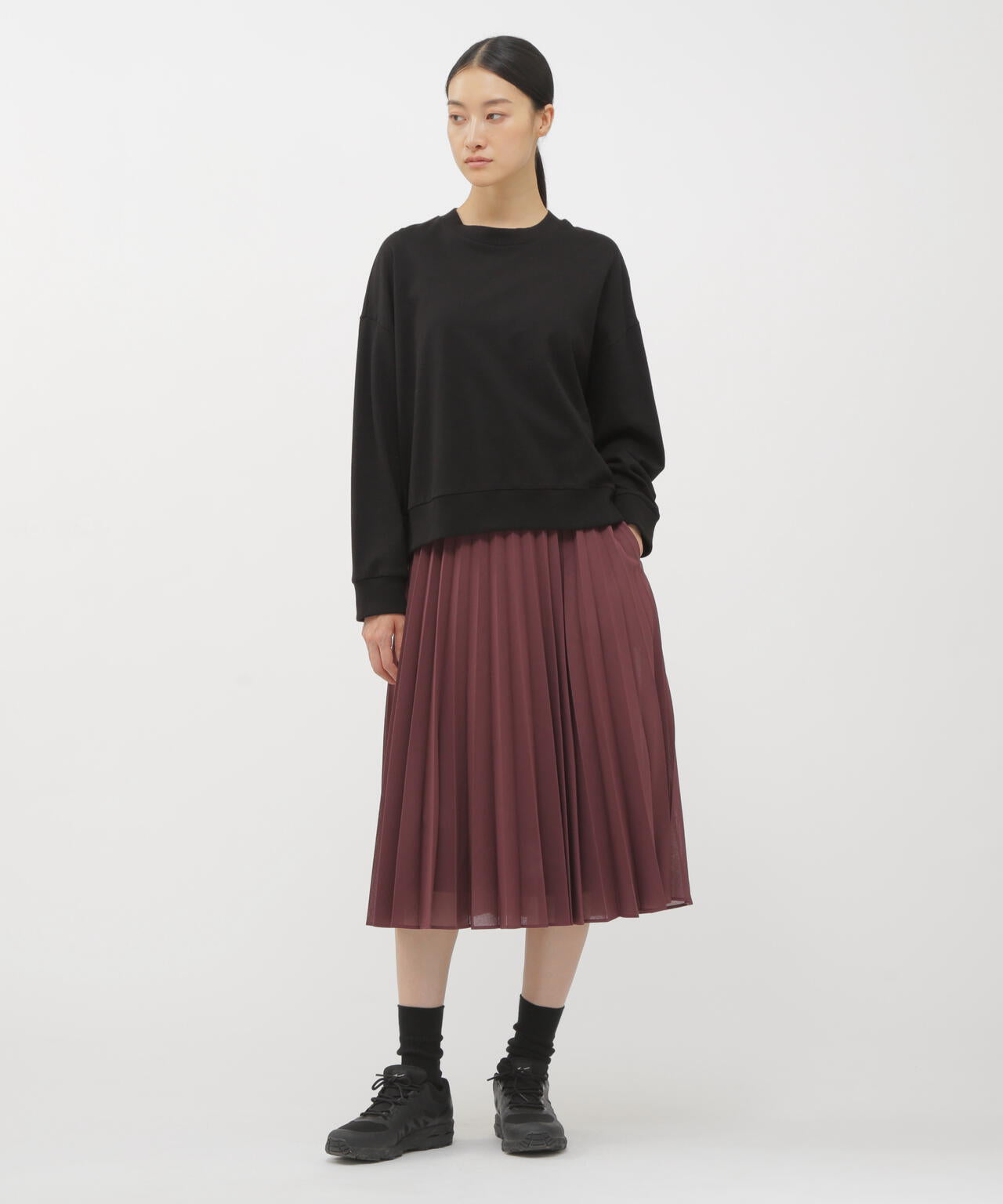 SHEER WOOL POLYESTER SKIRT | MARGARET HOWELL（マーガレット