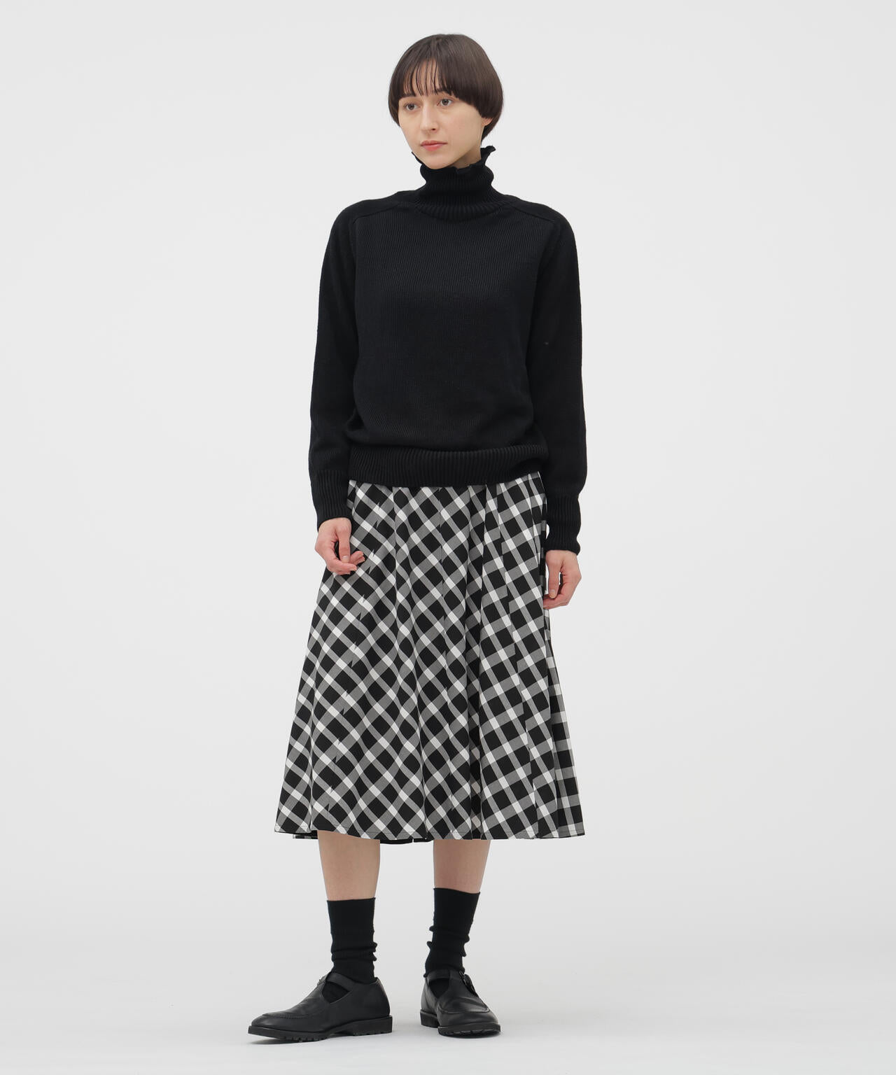 COTTON CHECK SKIRT | MARGARET HOWELL（マーガレット・ハウエル