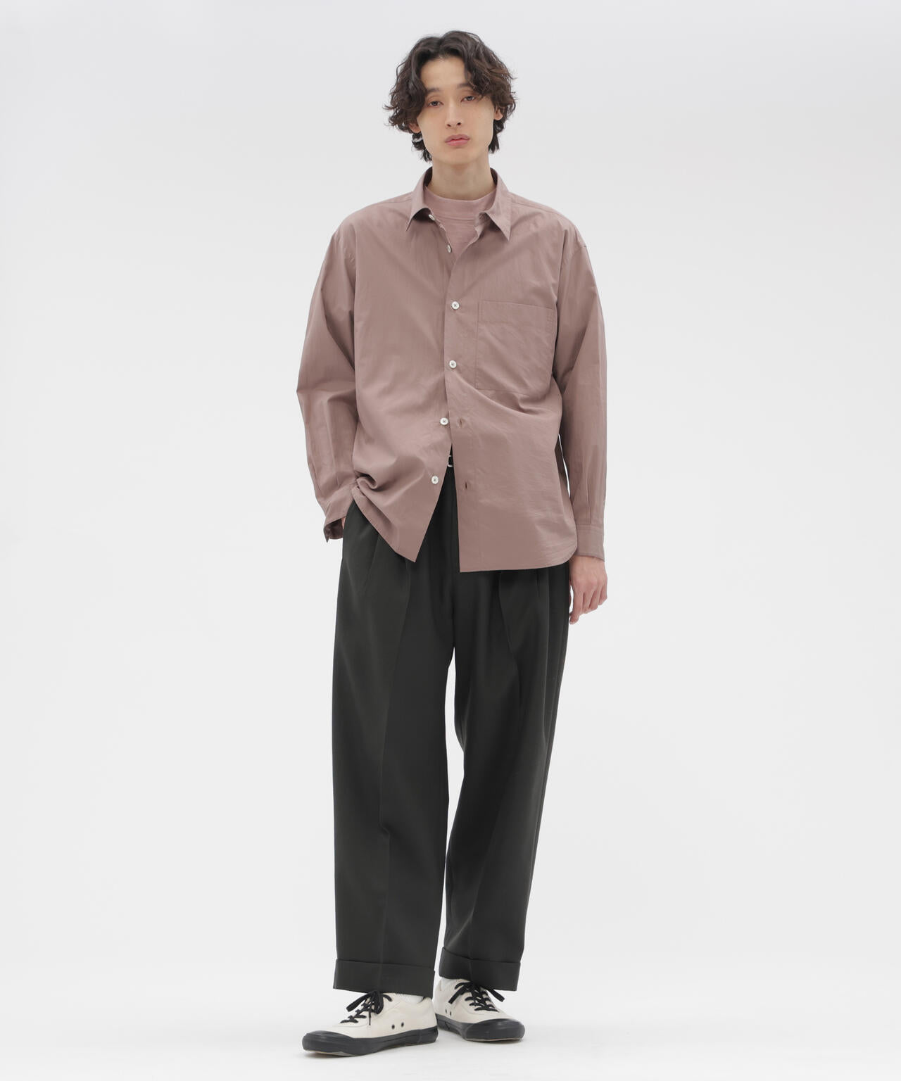 FINE COTTON TWILL SHIRTING SHIRT | MARGARET HOWELL（マーガレット
