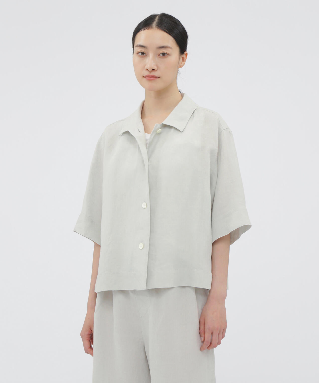 PLAIN LINEN PJ SHIRT | MARGARET HOWELL（マーガレット・ハウエル