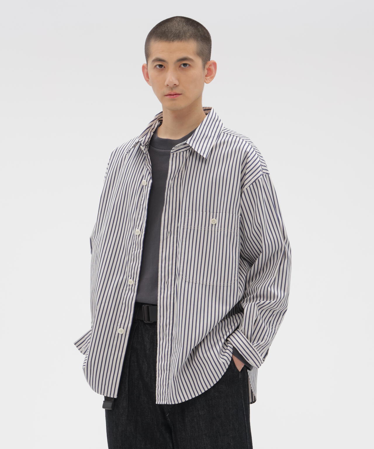 VINTAGE COMPACT COTTON STRIPE SHIRT | MARGARET HOWELL