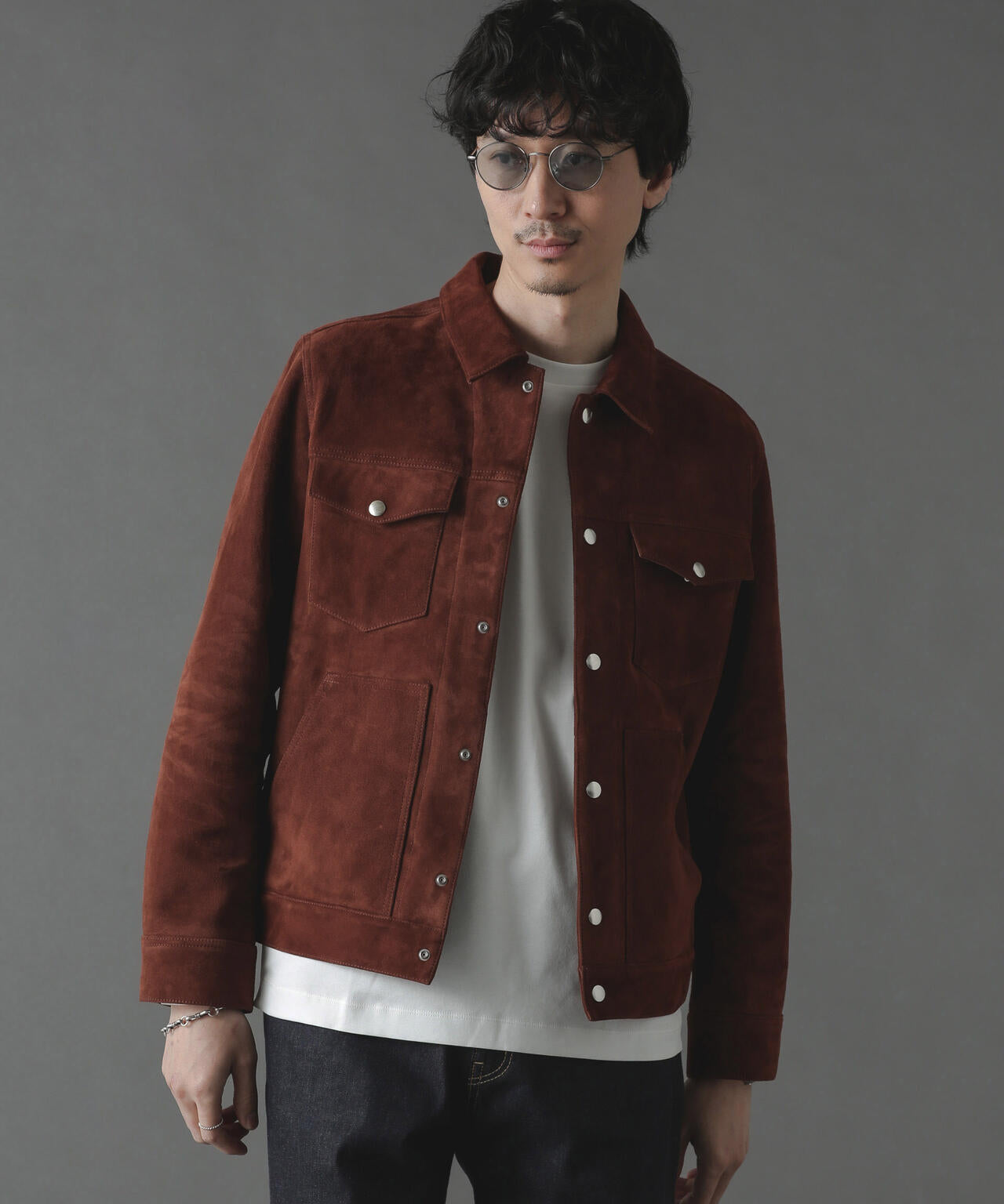 ゴートスウェードトラッカージャケット | NANO universe（ナノ