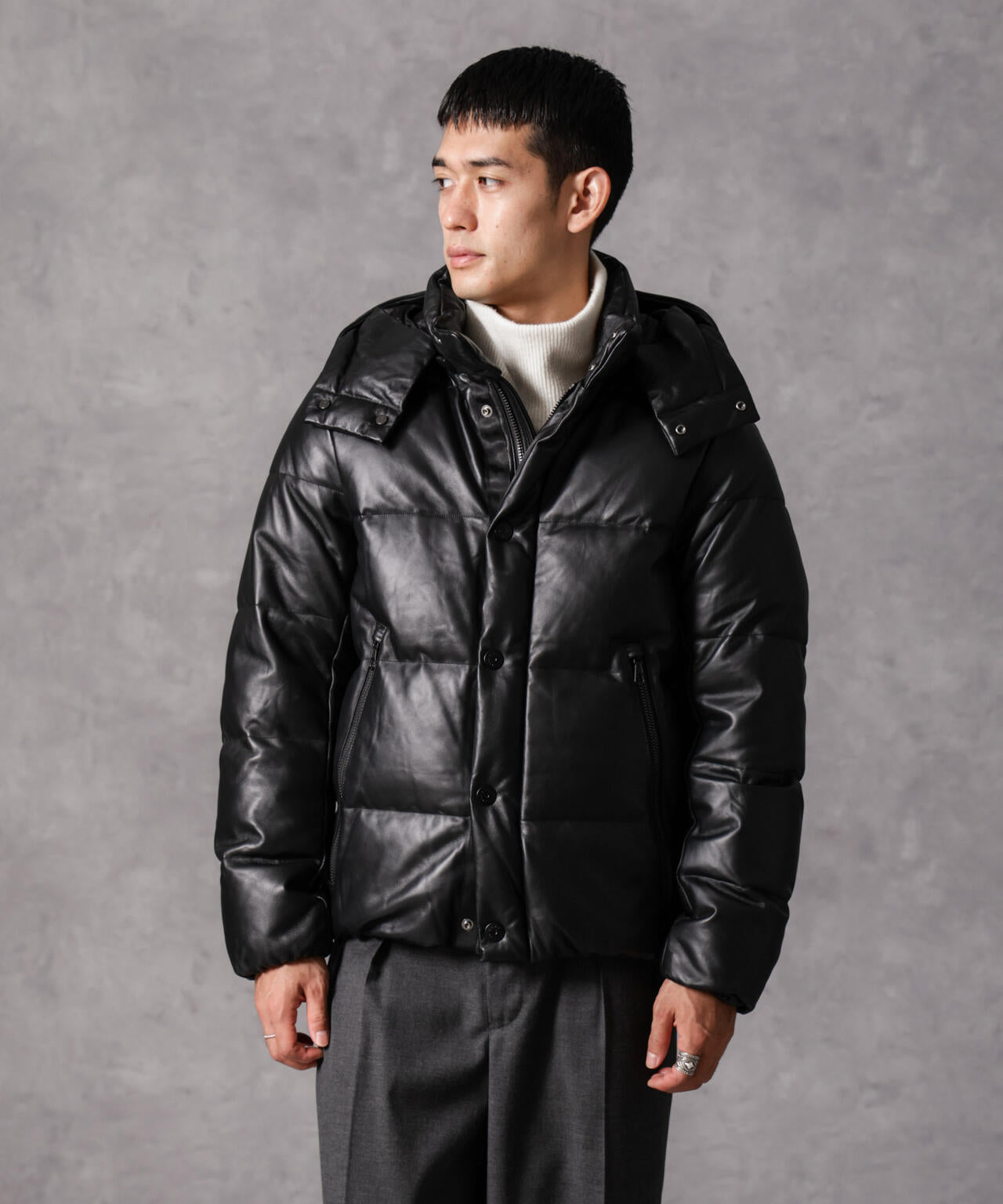 西川ダウン(R)」ラムレザーG2ダウン | NANO universe（ナノ