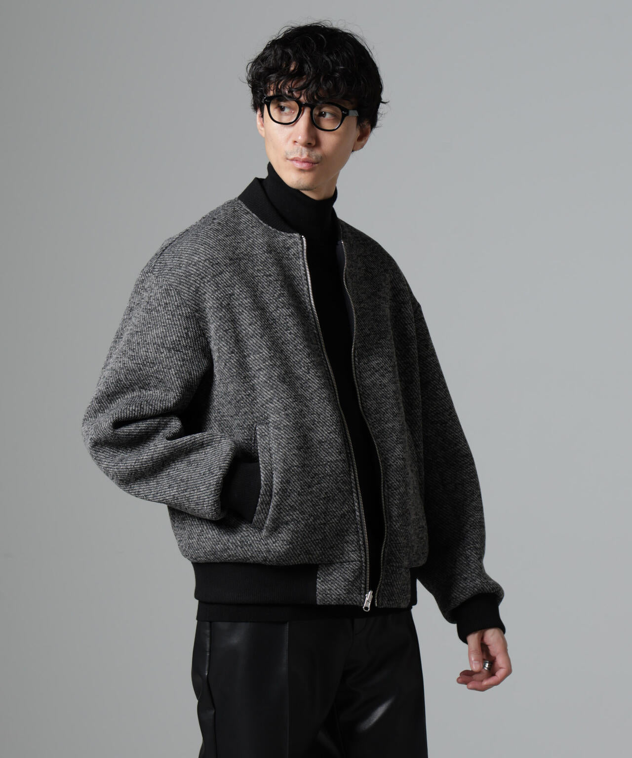 ニットフリースZIPブルゾン(セットアップ可) | NANO universe（ナノ