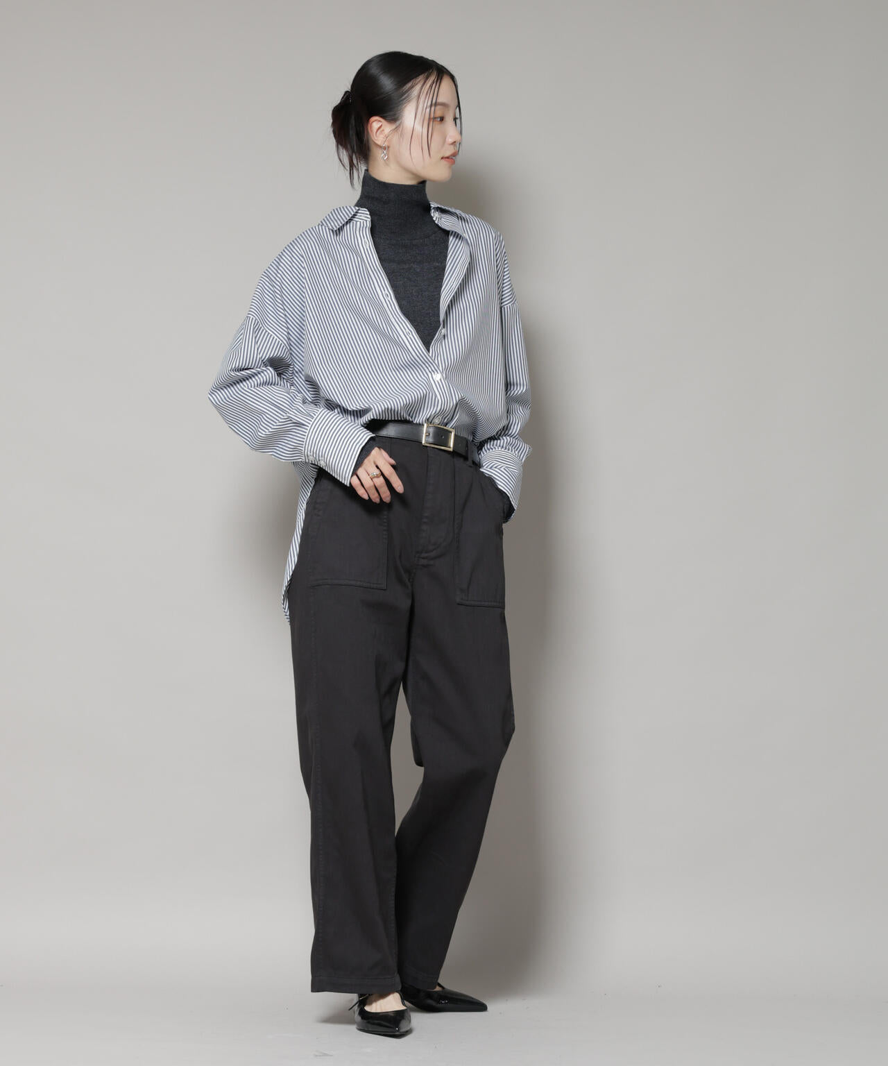 タートルネックカシミヤ混ニットプルオーバー | NANO universe（ナノ