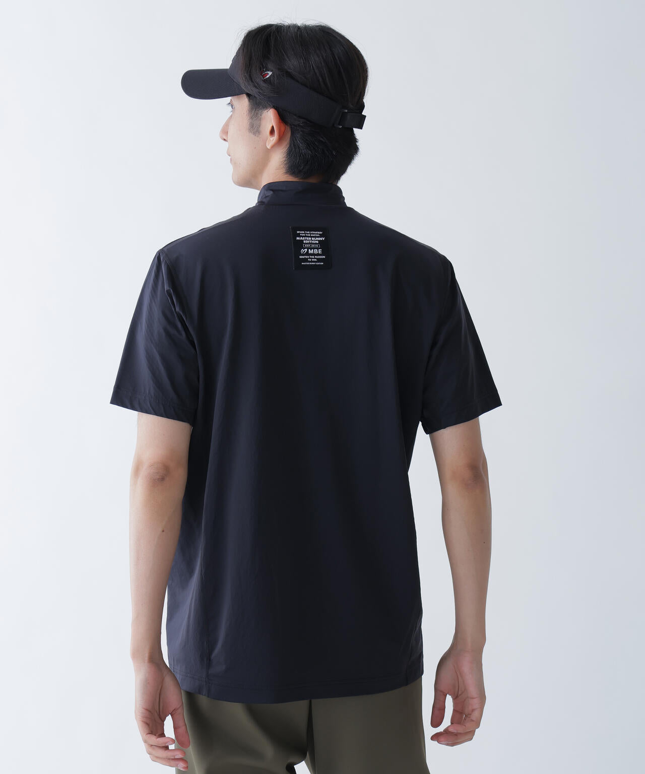 クロスミントサークルジャガード半袖ハイネックカットソー | MASTER