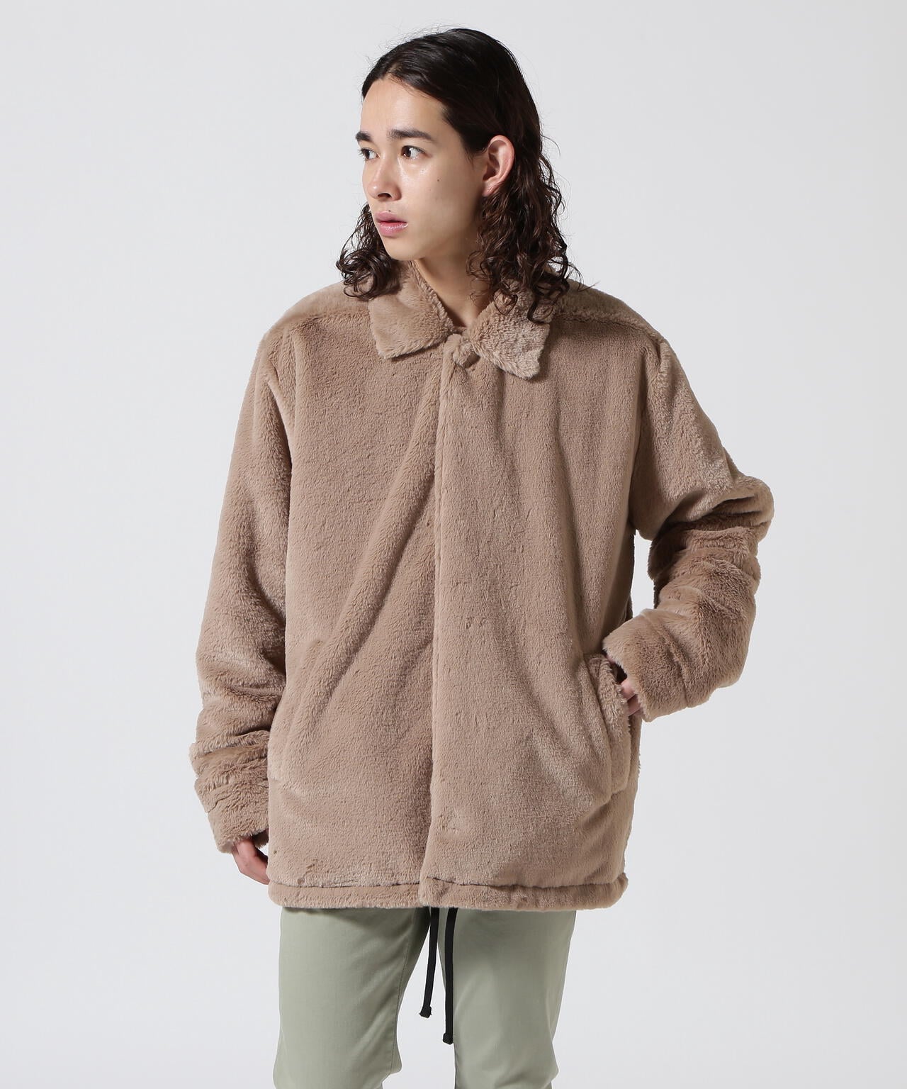 LUSOR（ルーソル）ECO FUR COACH JKT エコファーコーチジャケット | B