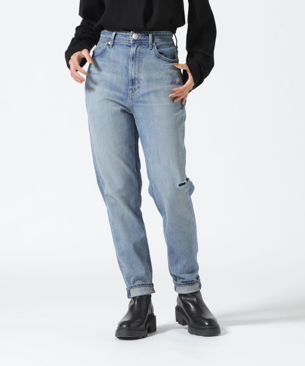 YANUK(ヤヌーク) ボーイズテーパード/ANN/DVS/ダメージヴィンテージ