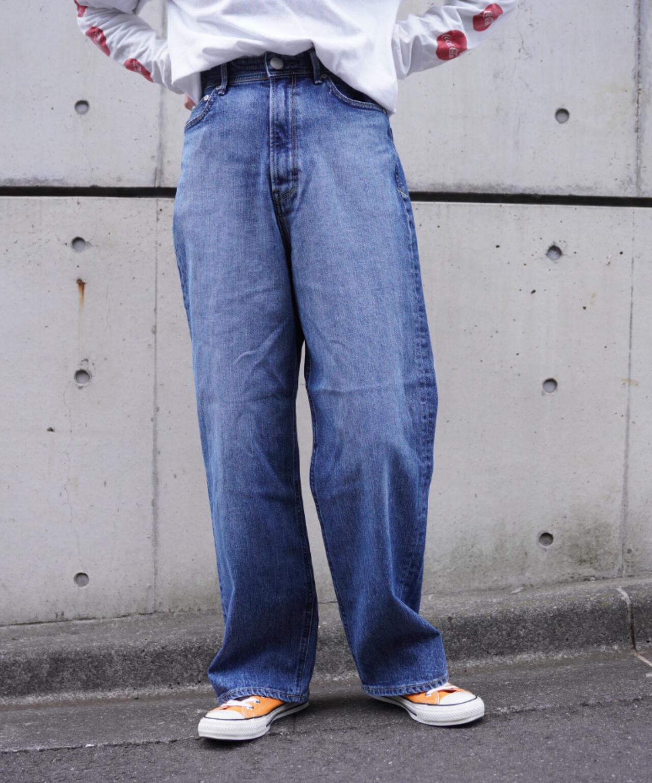 YANUK(ヤヌーク) ルーズストレート/JOAN/サッズユーズドブルー/SUB | B