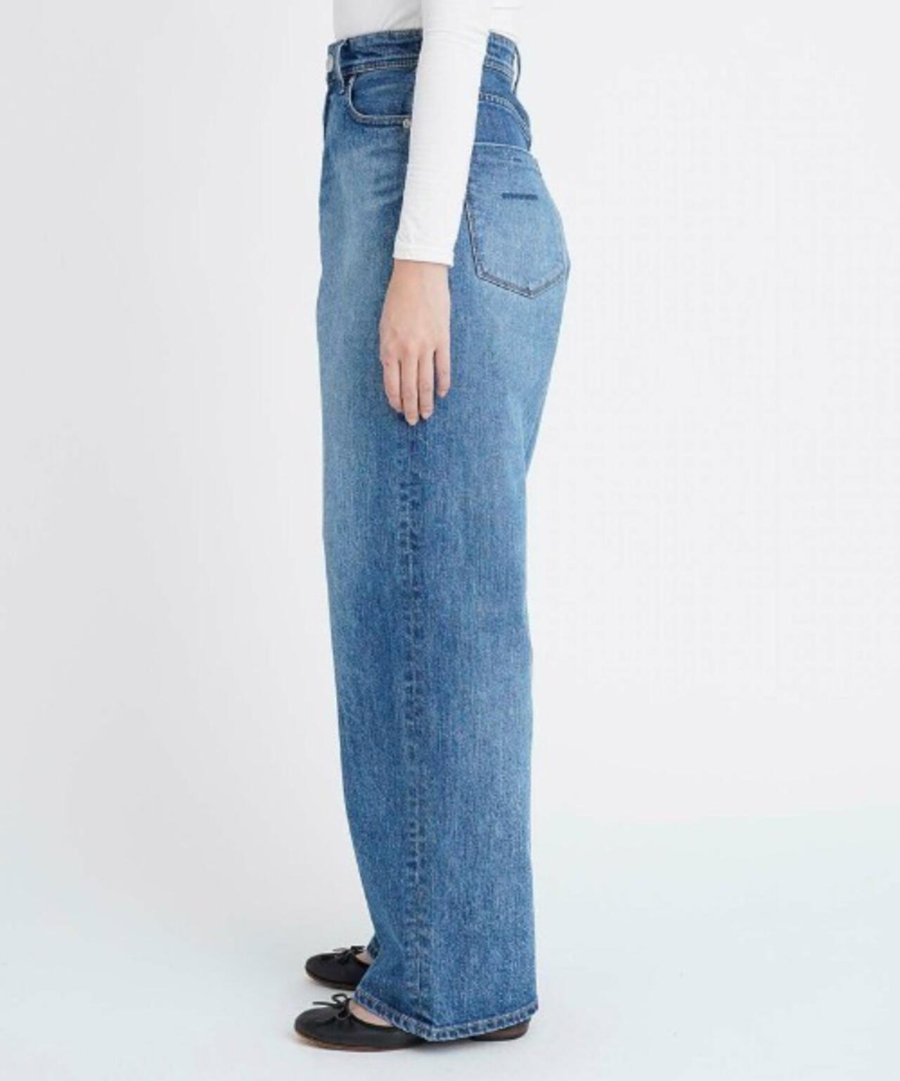 YANUK(ヤヌーク) ルーズストレート/JOAN/サッズユーズドブルー/SUB | B