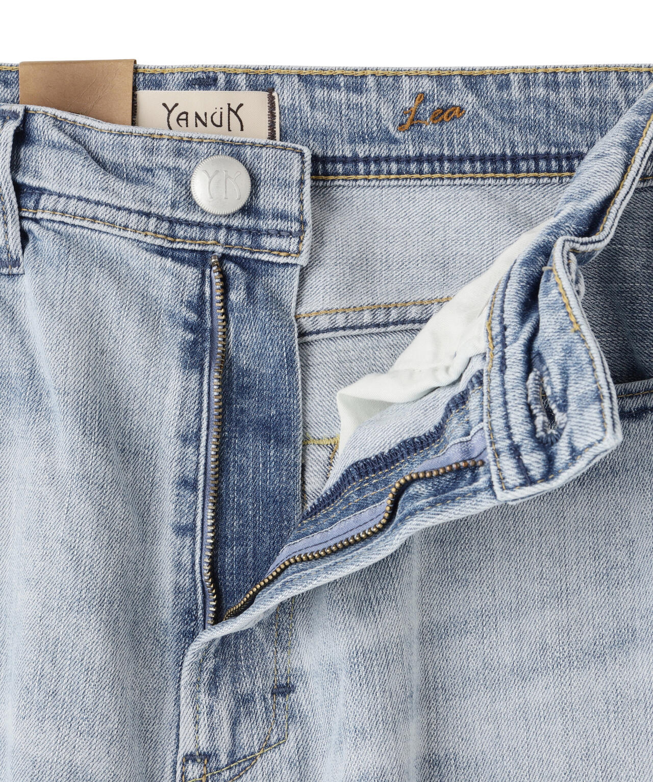 YANUK(ヤヌーク) LEA/ボーイズストレート/カットオフフロスト/COF | B