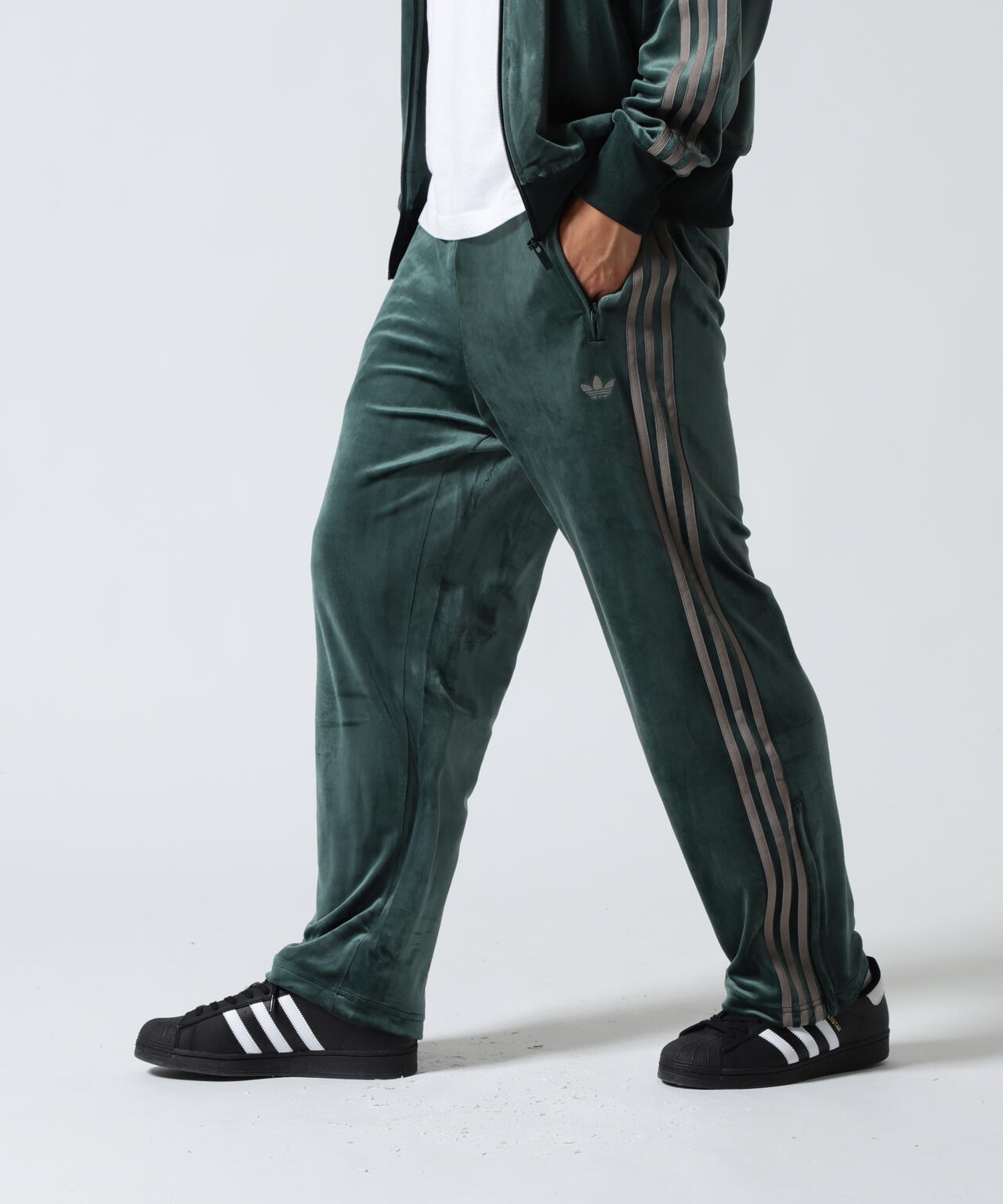 adidas(アディダス)VELOUR TRACK PANTFB TP ベロア トラックパンツ | B