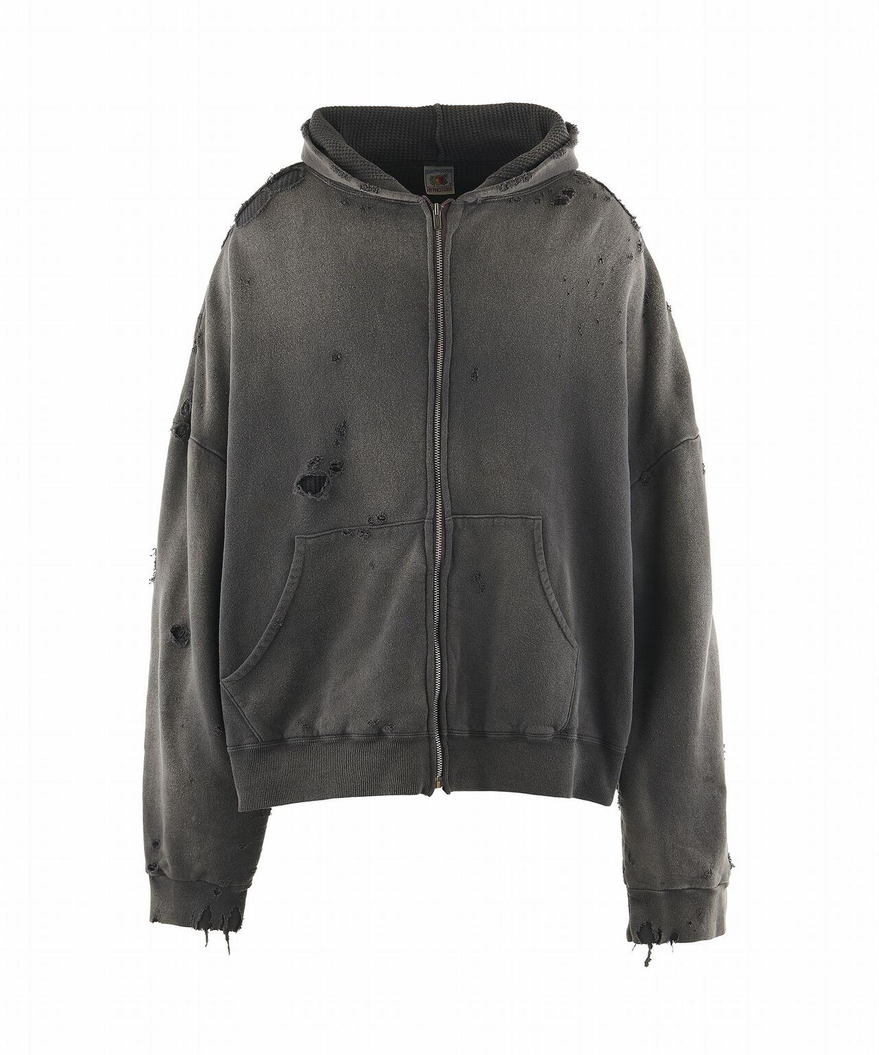 SAINT MICHAEL/セントマイケル/HOODIE/DBL-FC ZIP/CHARCOAL | ROYAL