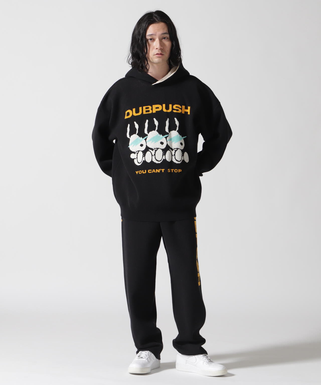 TAIN DOUBLE PUSH/タインダブルプッシュ/Exc. KNIT HOODIE | ROYAL