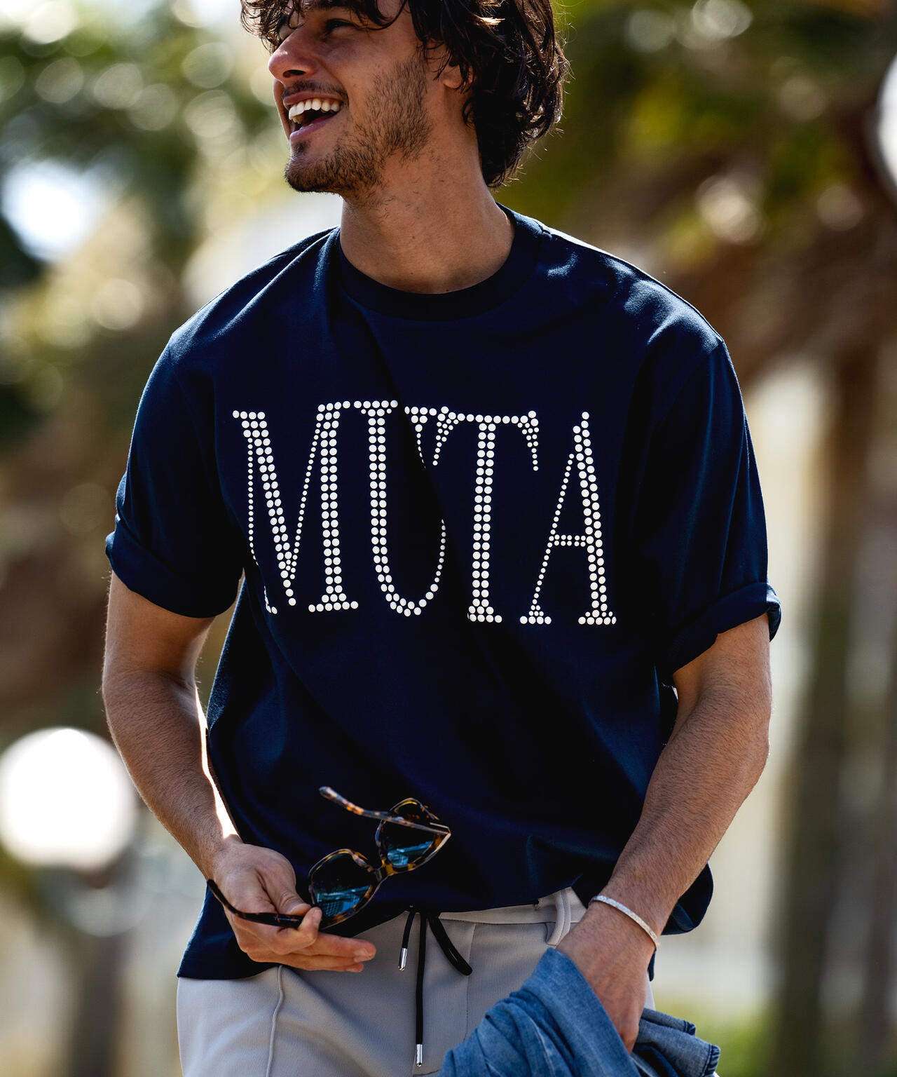 muta MARINE/ムータ マリン/別注メタルロゴ スムースTシャツ | ROYAL