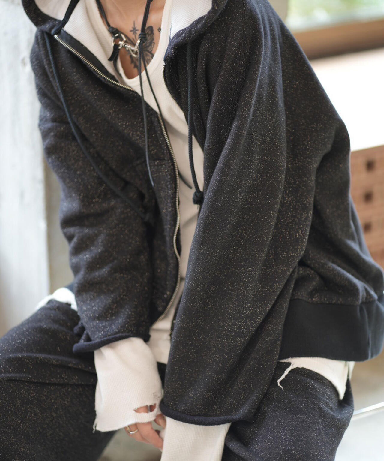 ANCELLM/アンセルム/LAYERED ZIP－UP HOODIE EX | GARDEN（ガーデン