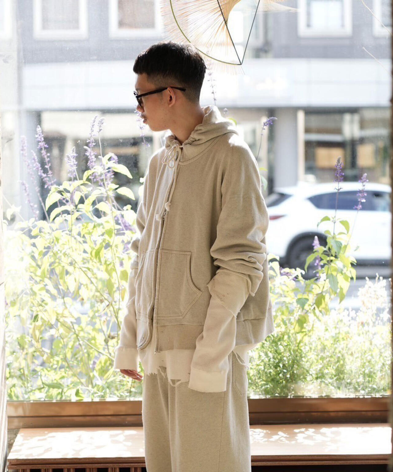 ANCELLM/アンセルム/LAYERED ZIP－UP HOODIE EX | GARDEN（ガーデン