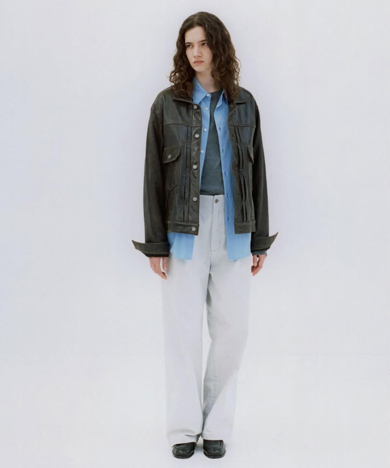 YOKE/ヨーク/Cracked Leather Trucker Jacket/YK26SS01159B | GARDEN