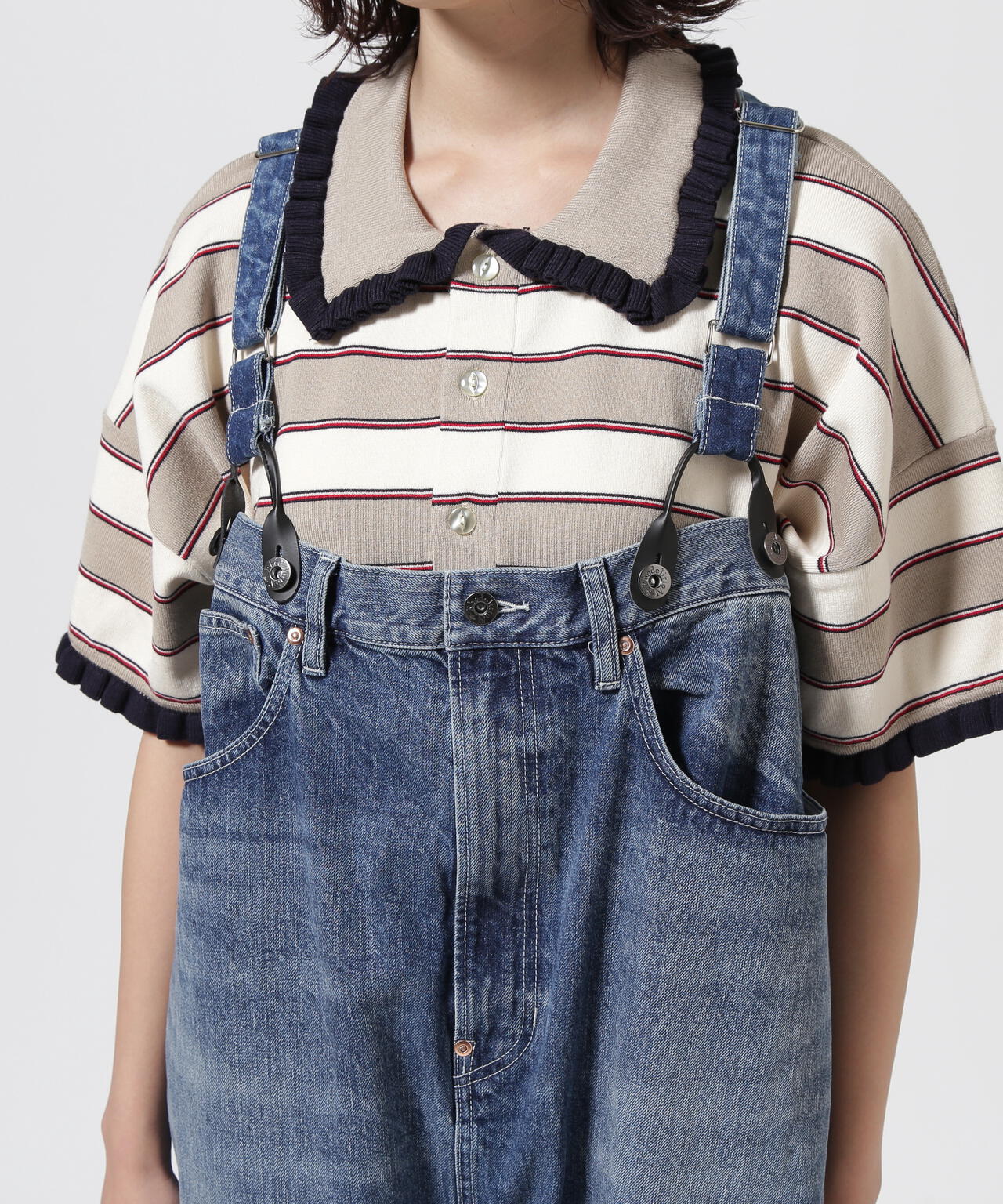 RHODOLIRION/ロドリリオン 5Pockets Suspender Pant-Denim | BEAVER