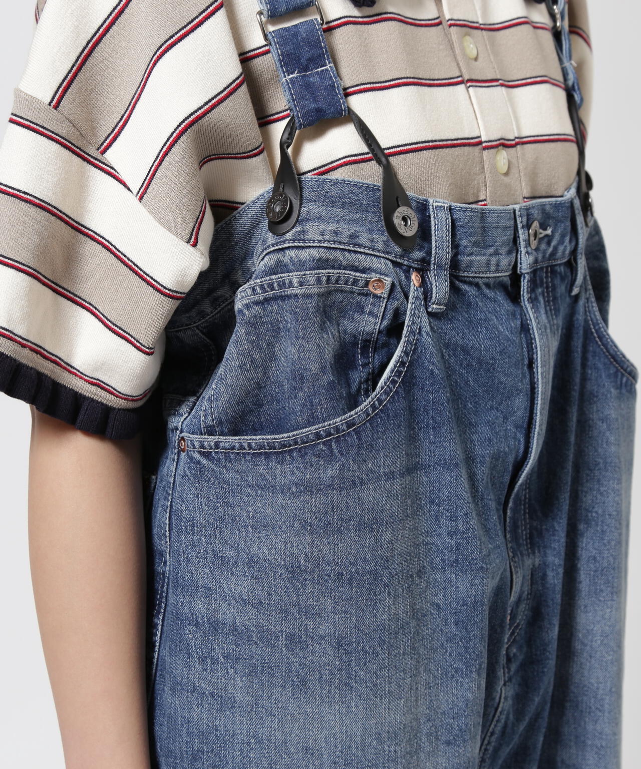 RHODOLIRION/ロドリリオン 5Pockets Suspender Pant-Denim | BEAVER