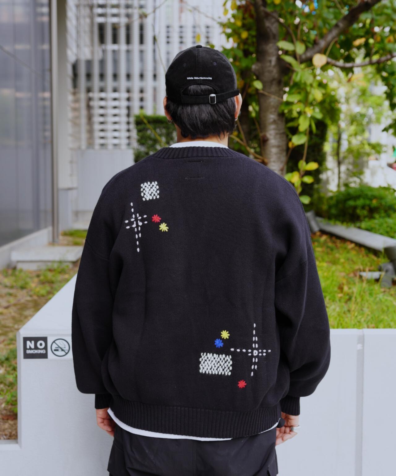B omnivore/ビーオムニボー HAND STITCH CARDIGAN ハンドステッチ
