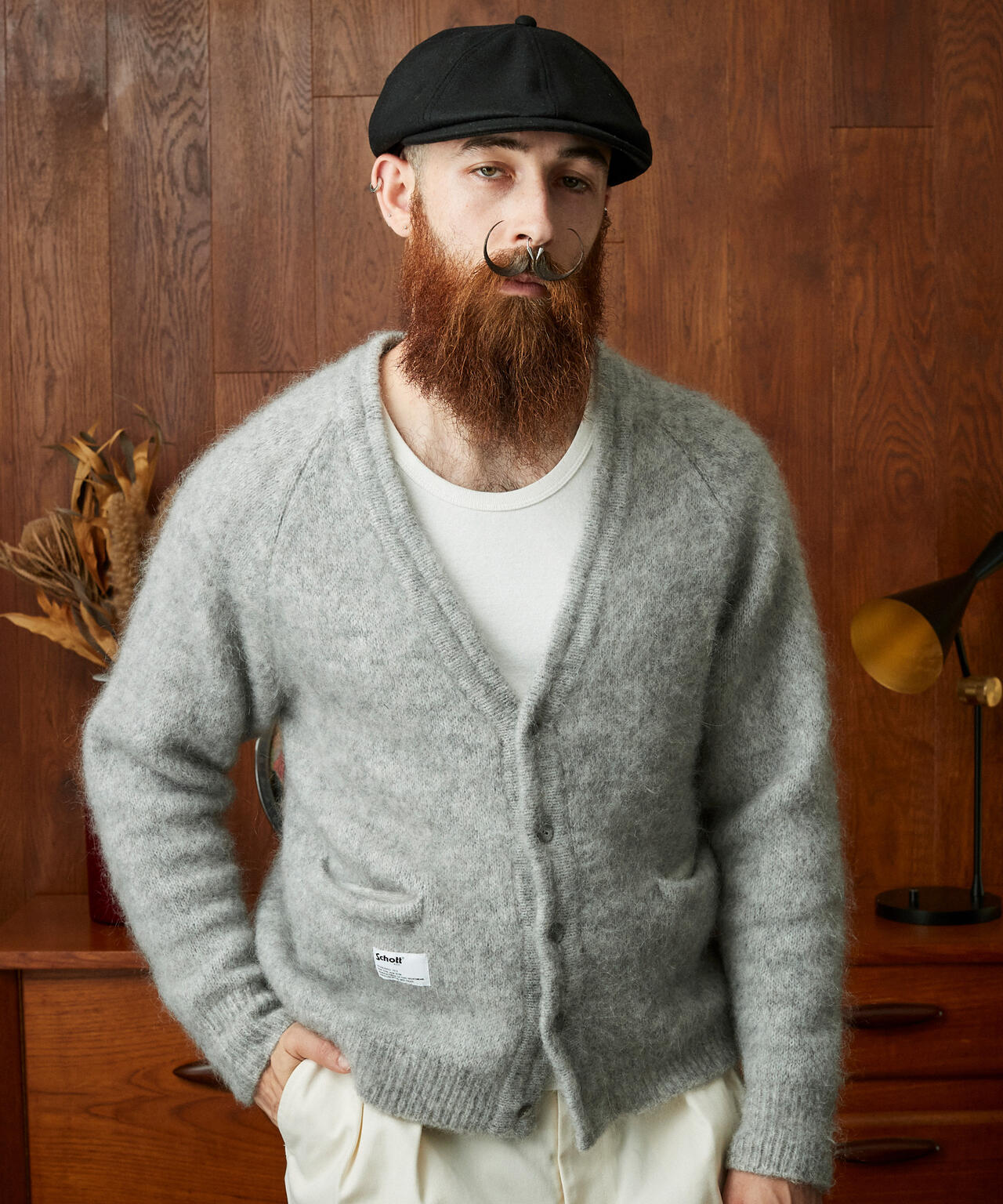 MOHAIR KNIT CARDIGAN/モヘアニット カーディガン | Schott（ショット